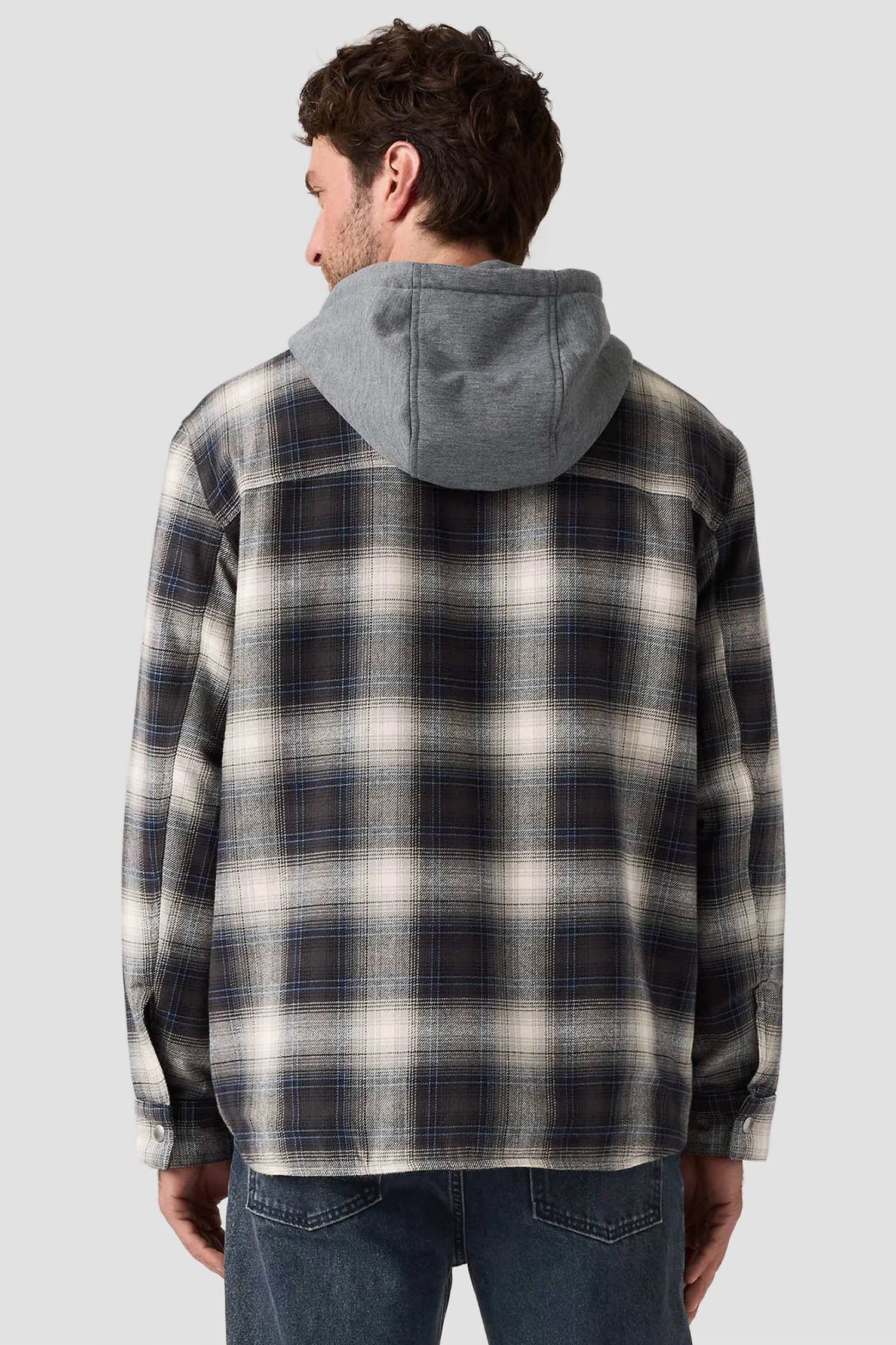 Мужская рубашка-пальто в клетку 3