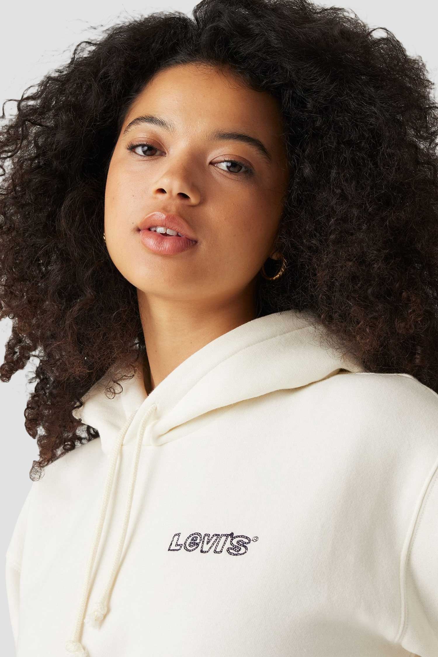 Женское белое худи 5