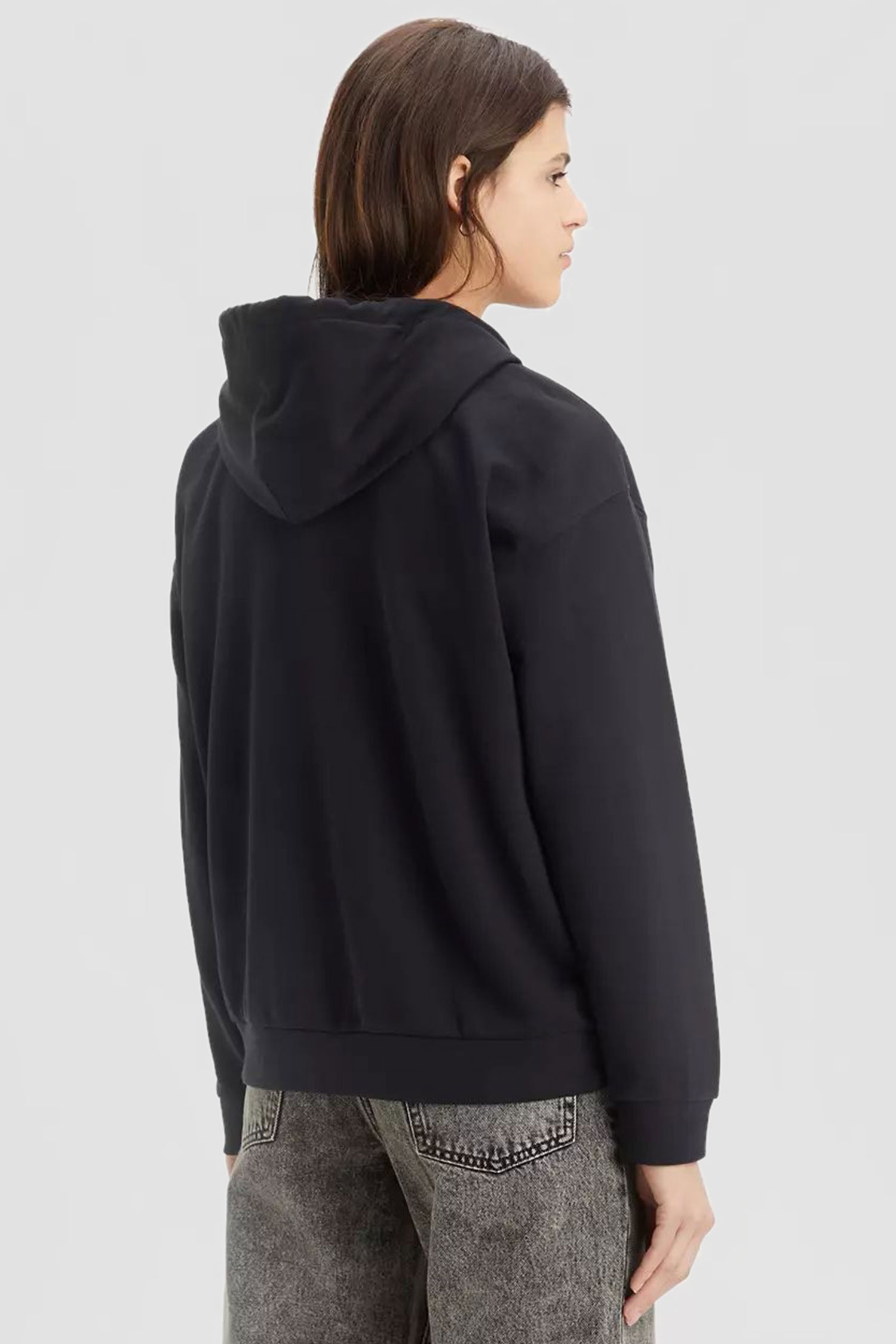 Женское черное худи 3