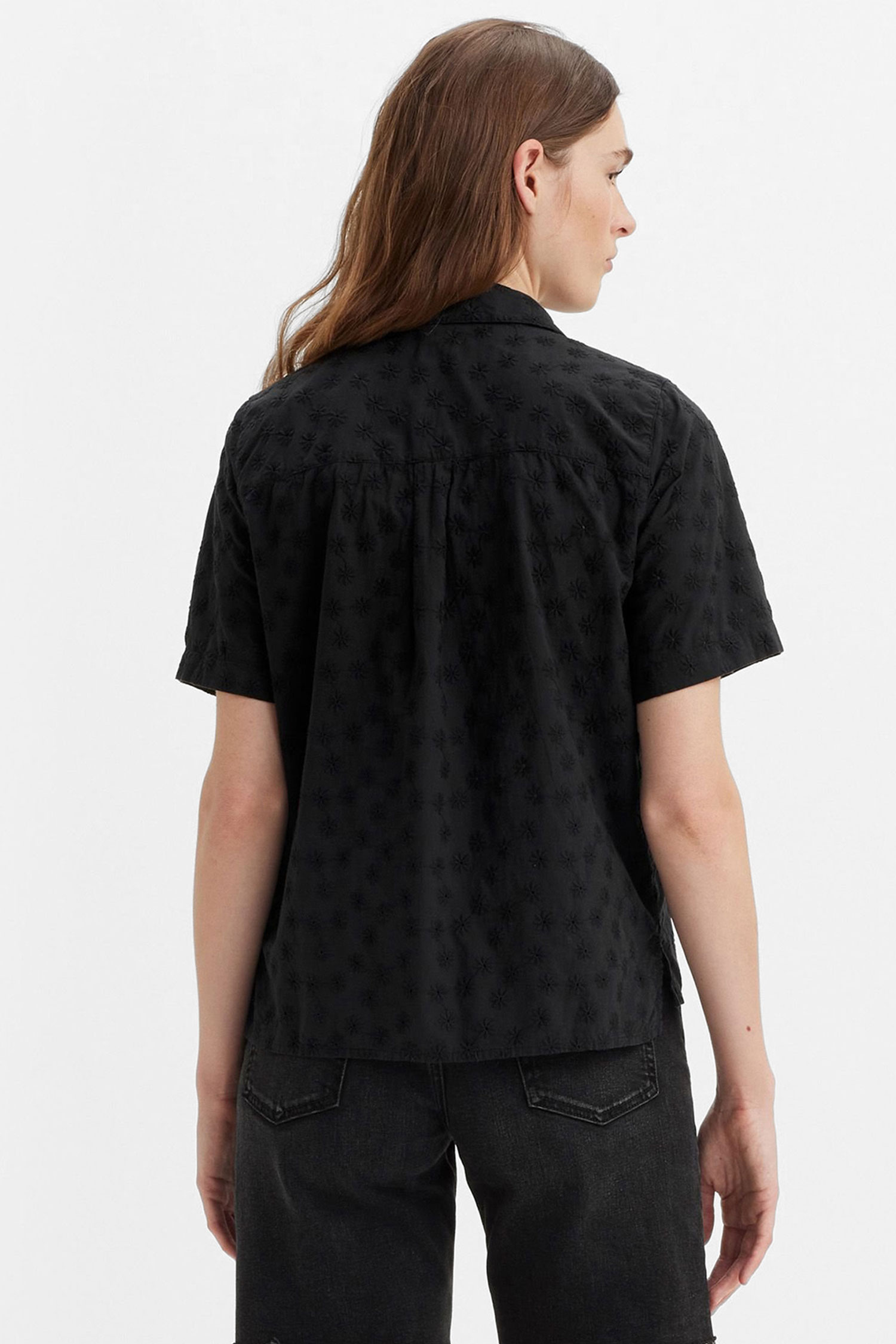 Женская черная рубашка 3