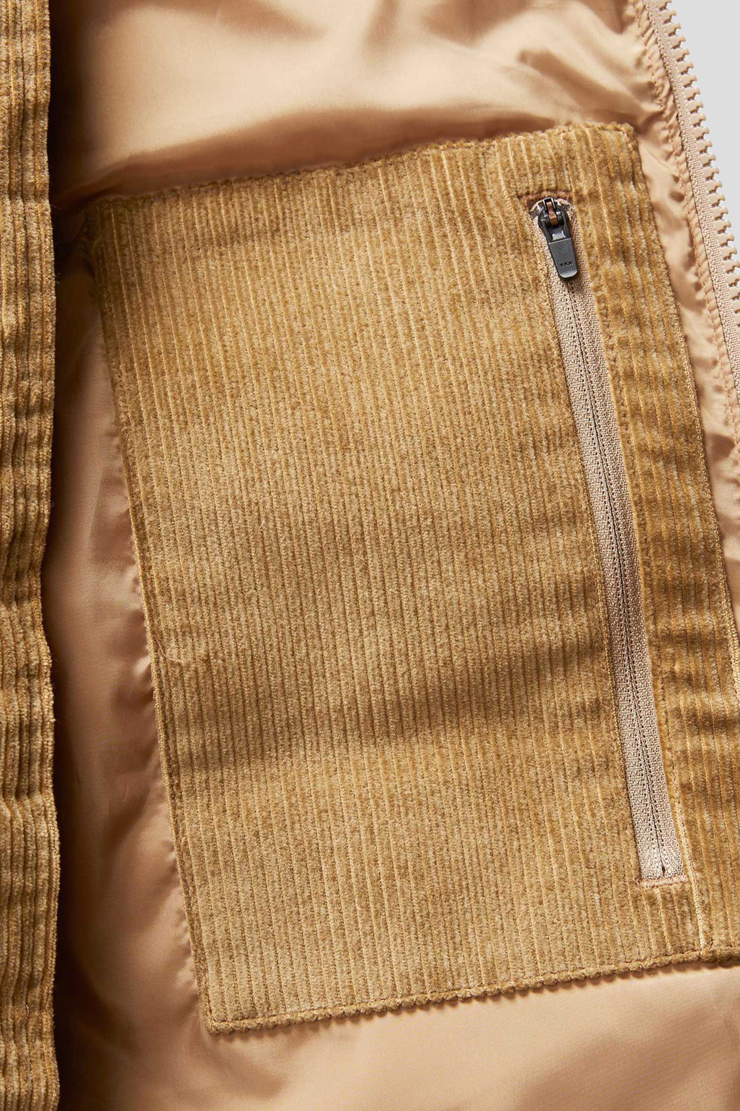 Мужская бежевая вельветовая куртка 7