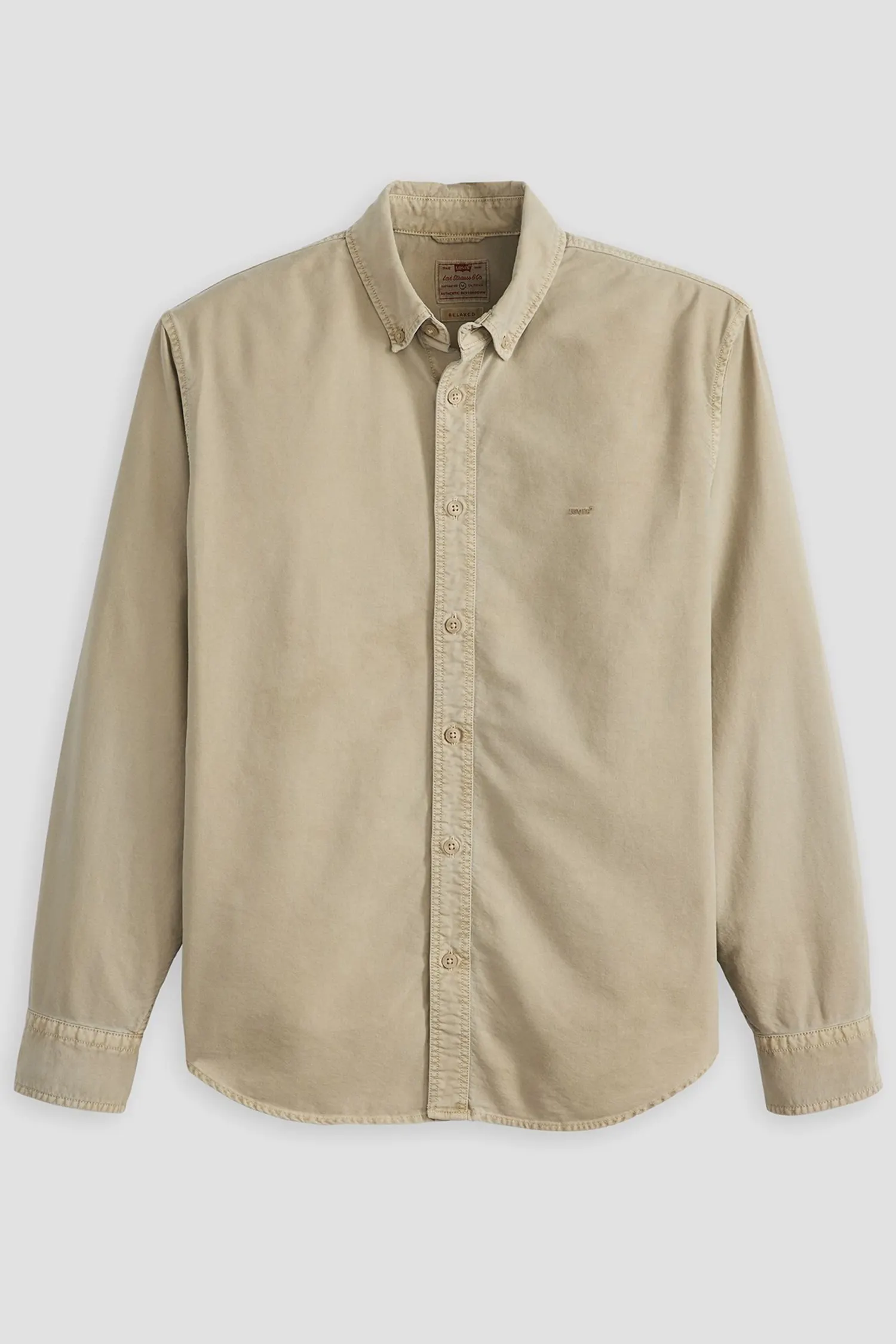 Мужская бежевая рубашка 2