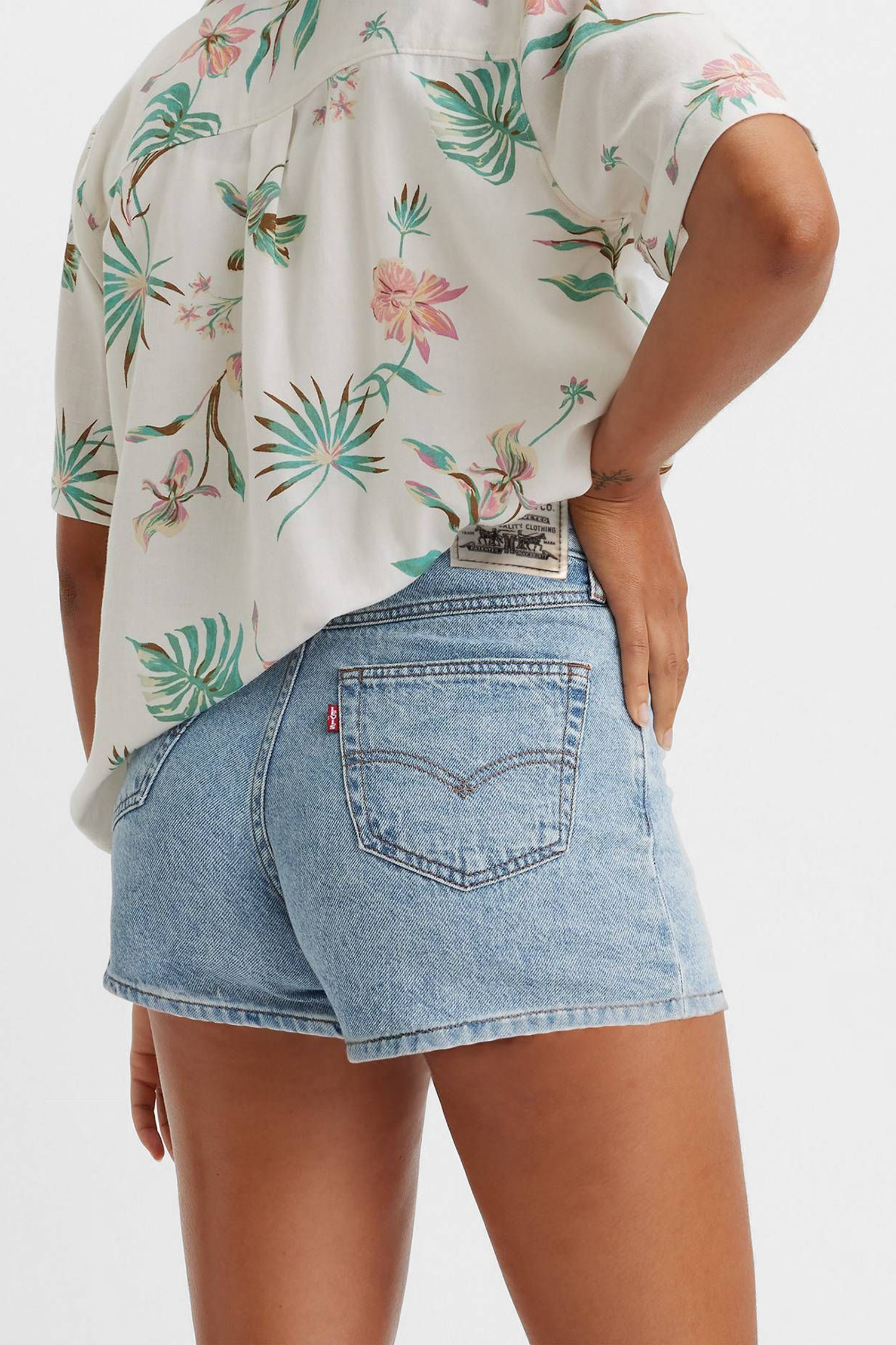 Женские голубые джинсовые шорты '80s Mom 5