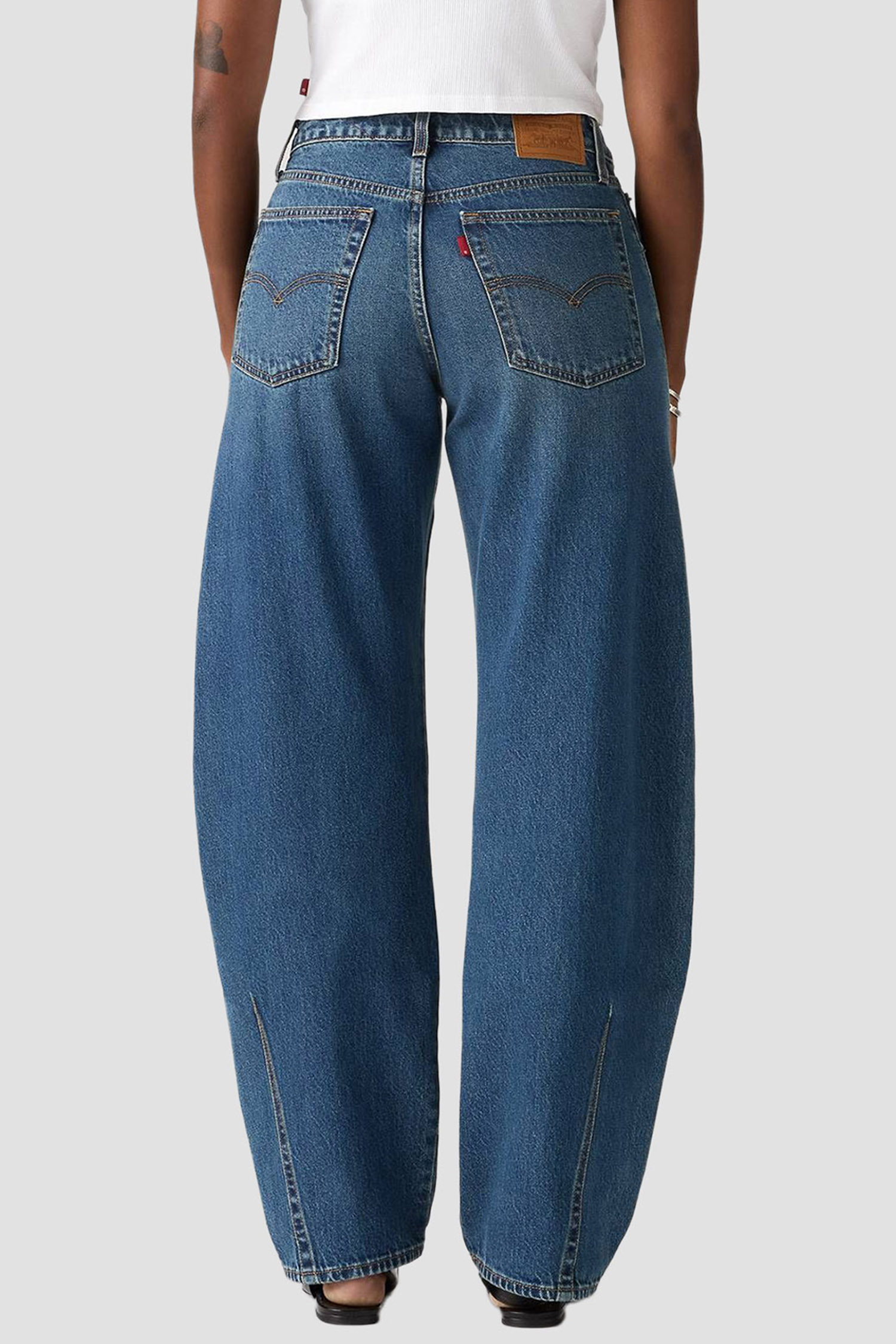 Женские синие джинсы Baggy Dad Barrel 2