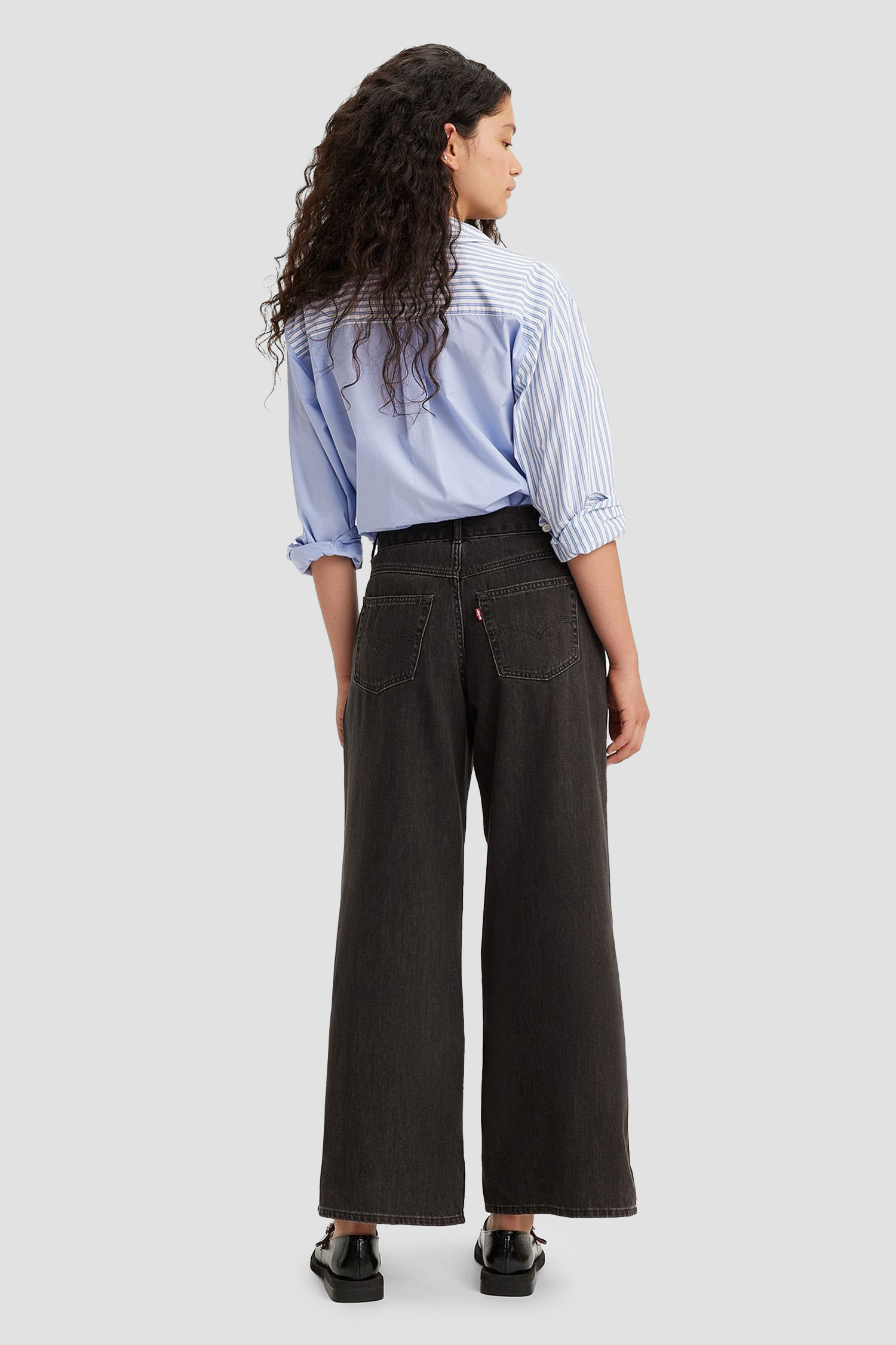 Женские черные джинсы Featherweight Baggy 4