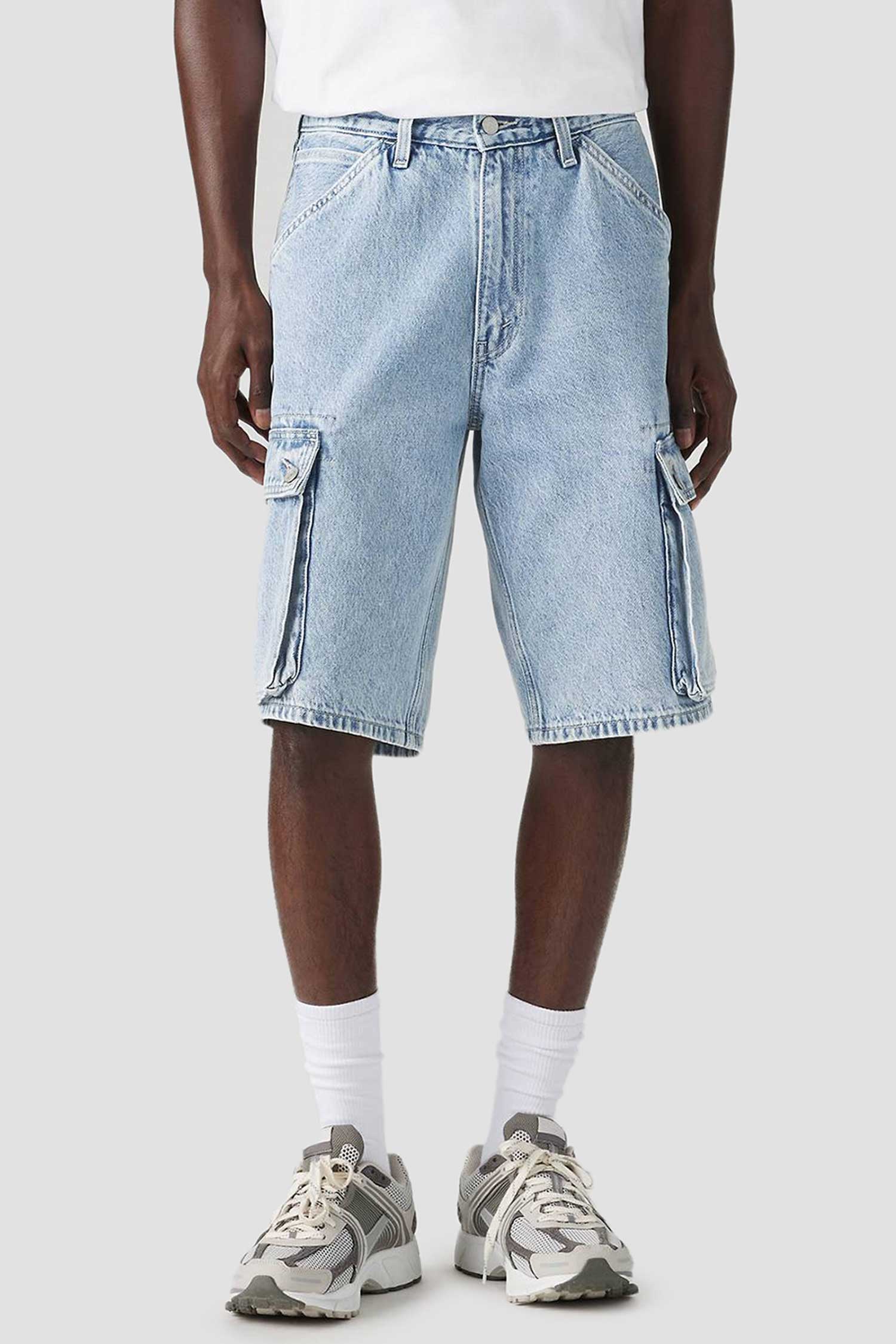 Мужские голубые джинсовые шорты 478™ Baggy Cargo 1