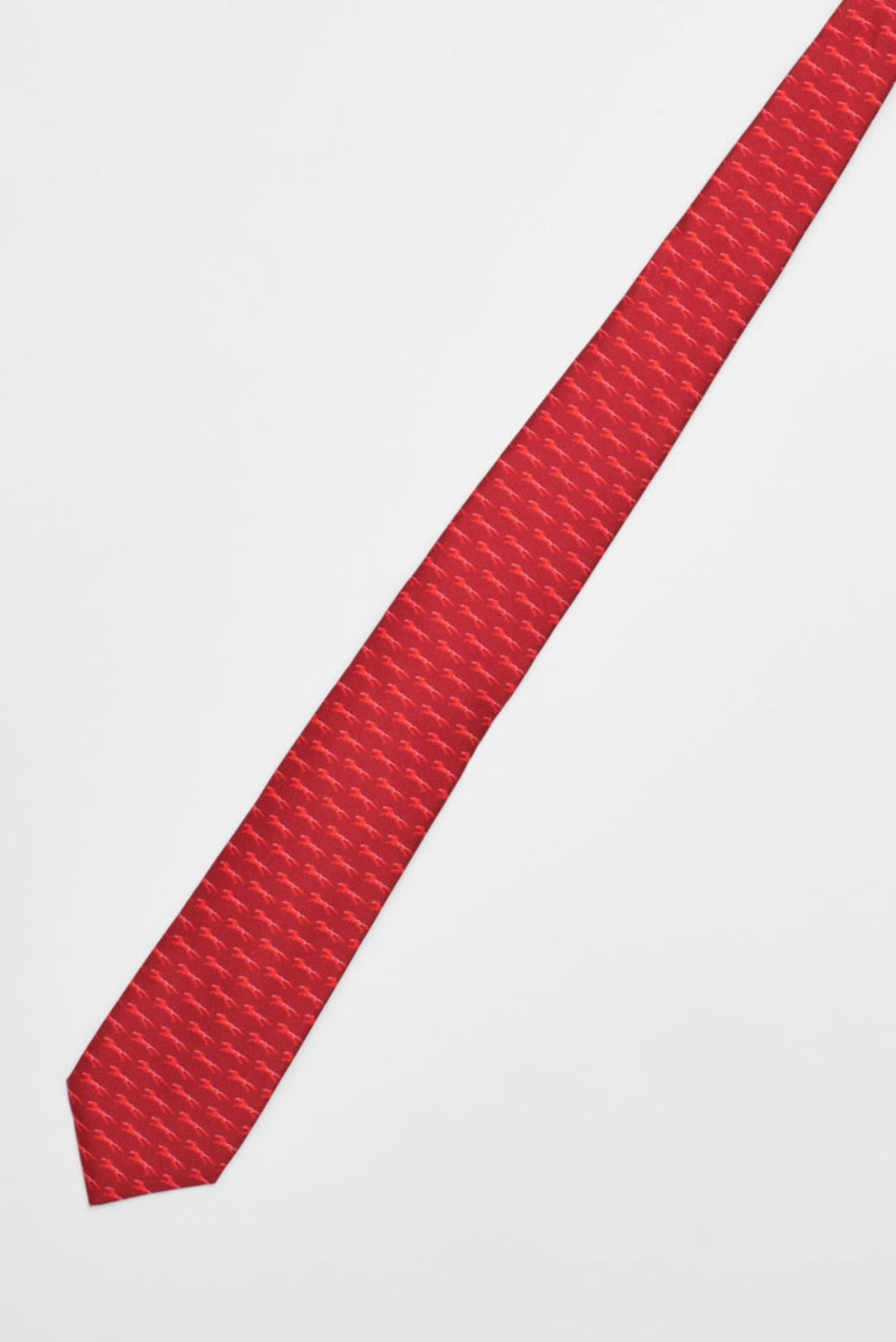 Мужской красный шелковый галстук 2