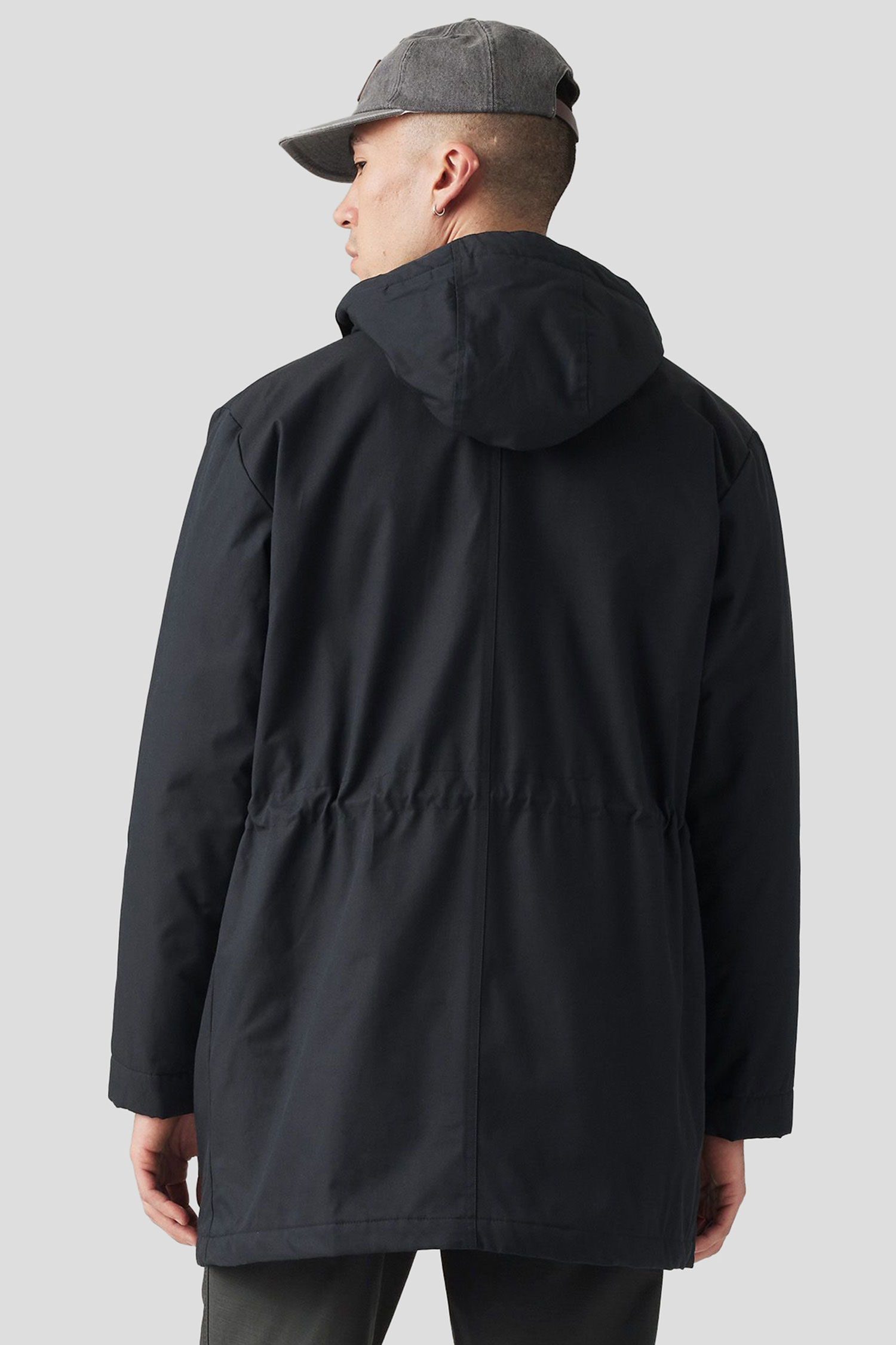 Мужская черная парка 3