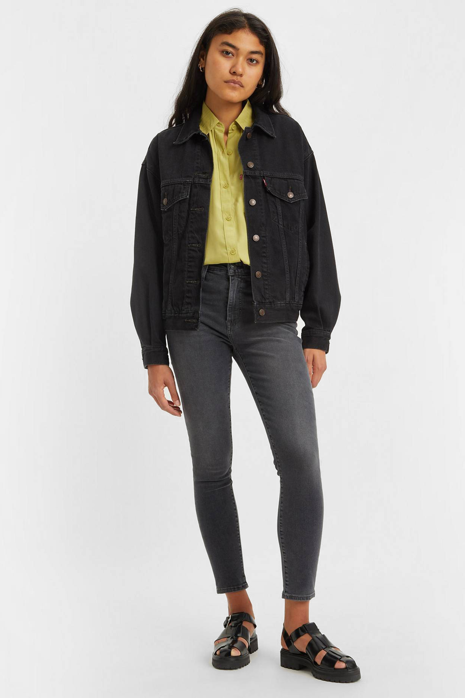 Женские черные джинсы 721™ High Rise Skinny 6