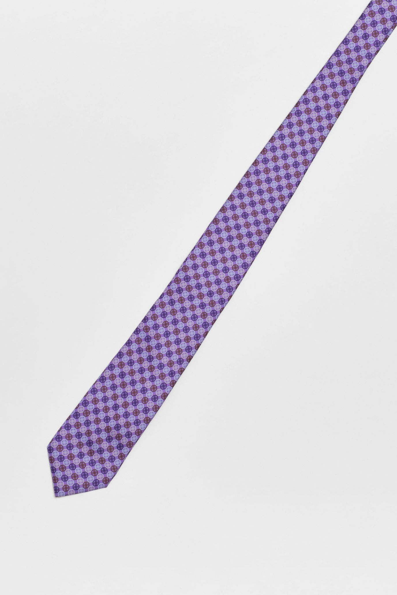 Мужской фиолетовый шелковый галстук 2