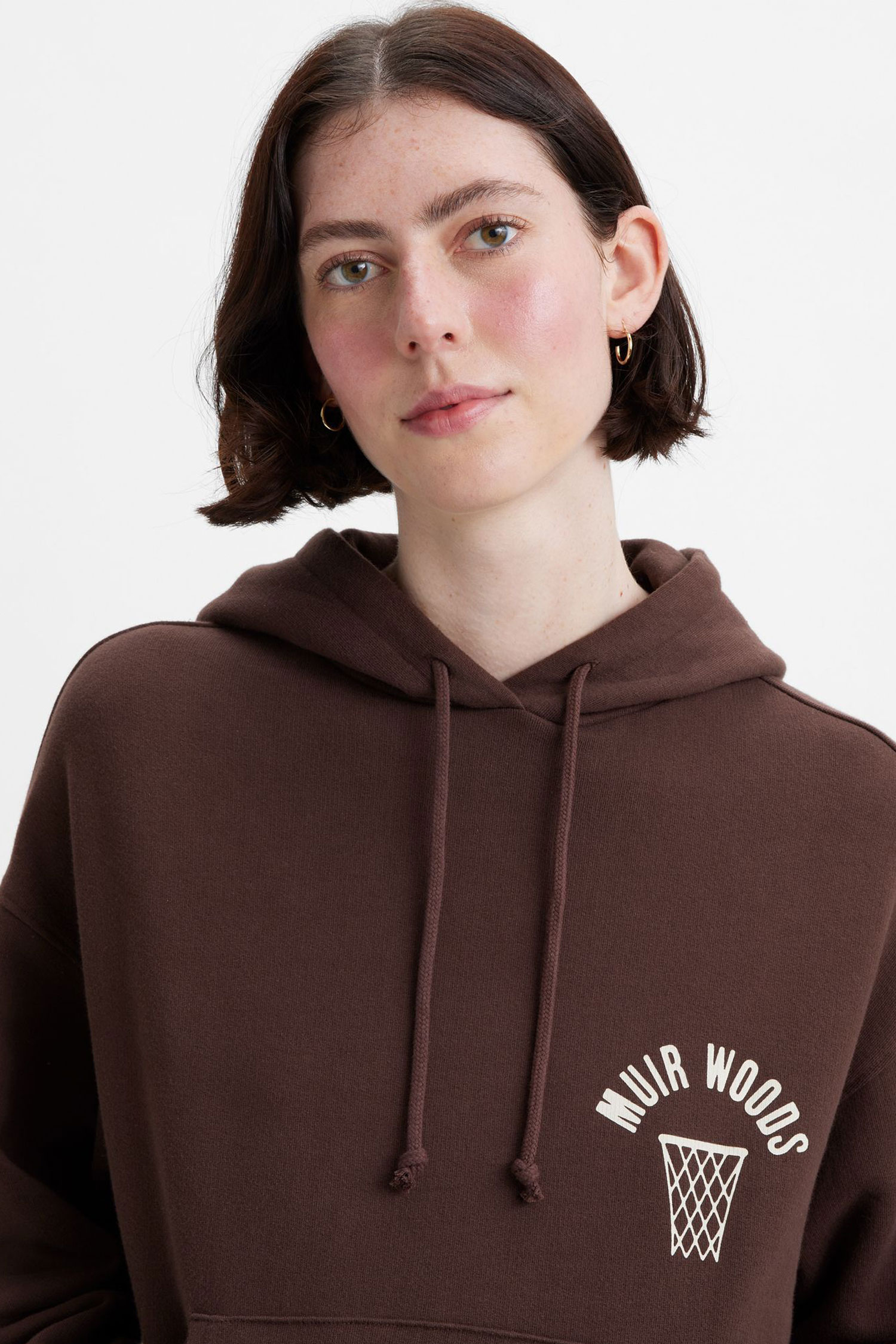 Женское коричневое худи 6
