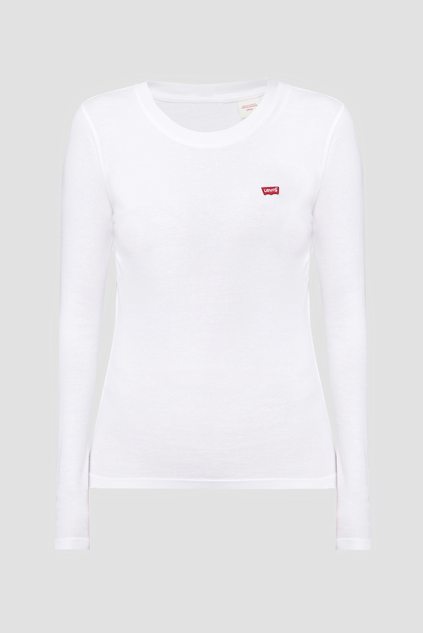 Женский белый лонгслив 2