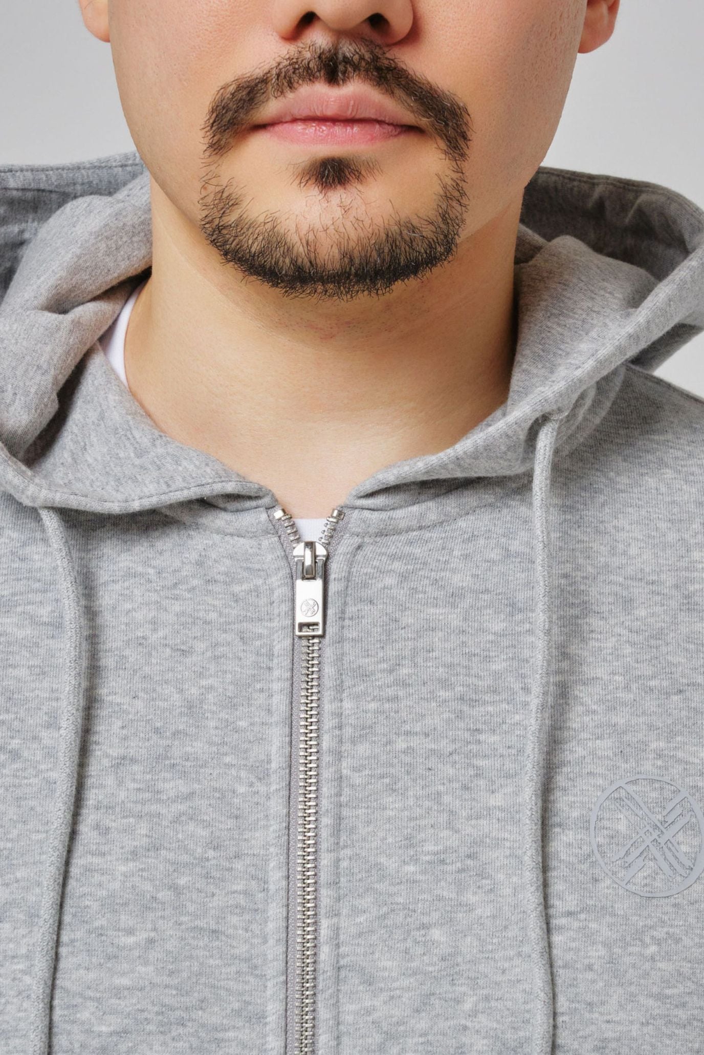 Серая кофта на замке ARGYMAQ (Унисекс) 6