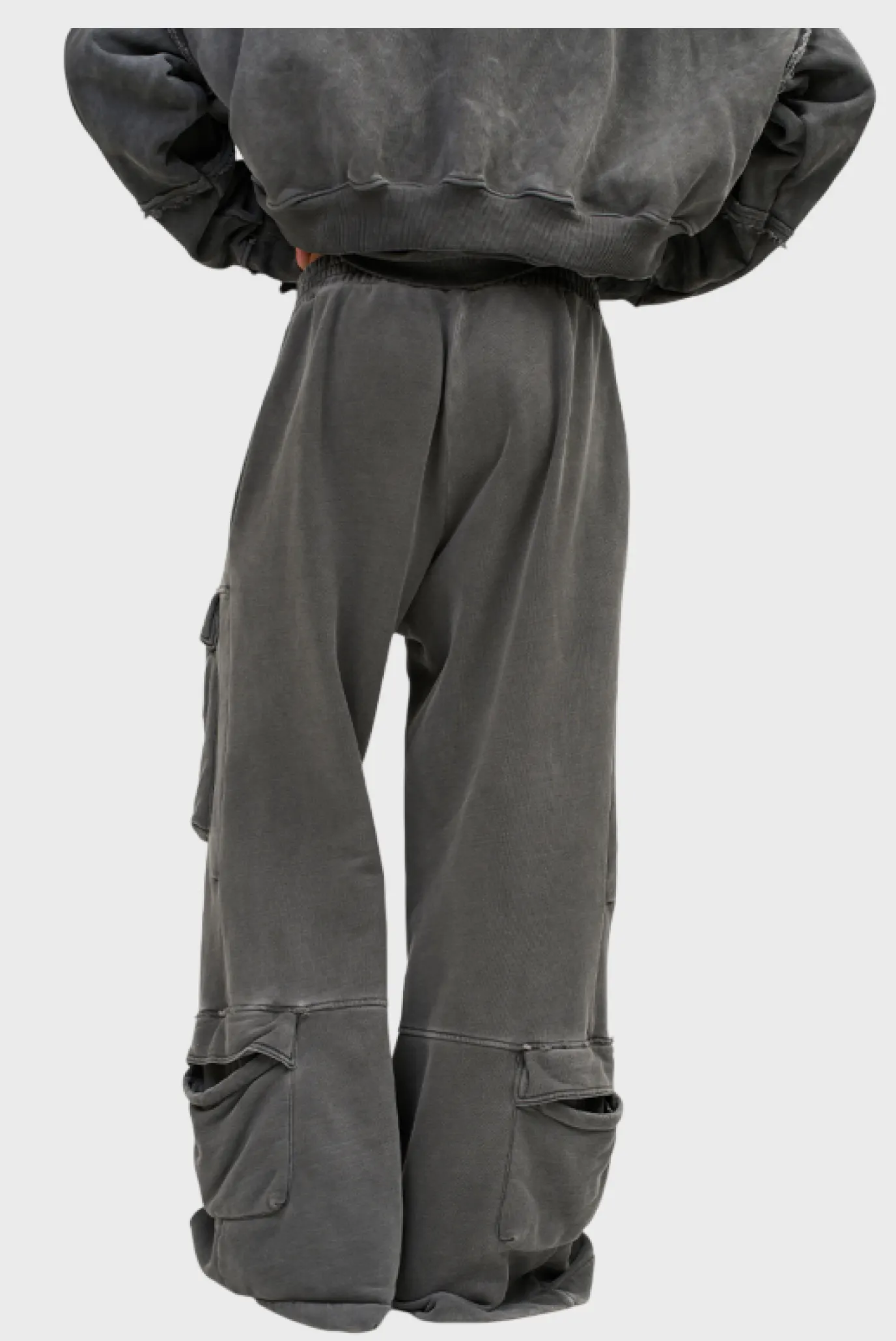 Штаны Sabe Pants Acid Wash Dark Grey 2