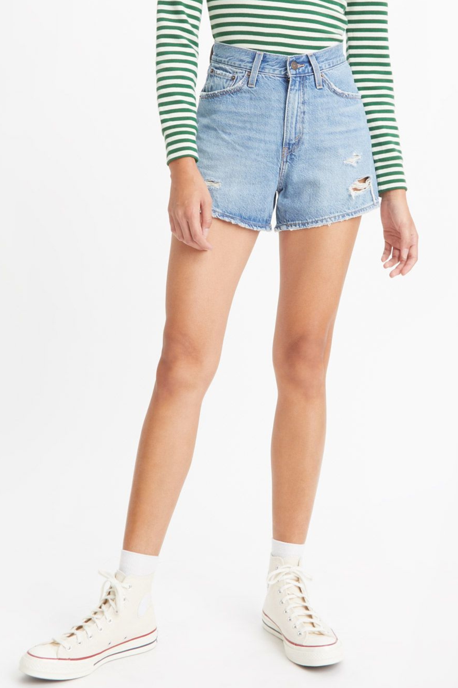 Женские голубые джинсовые шорты 80's Mom 1