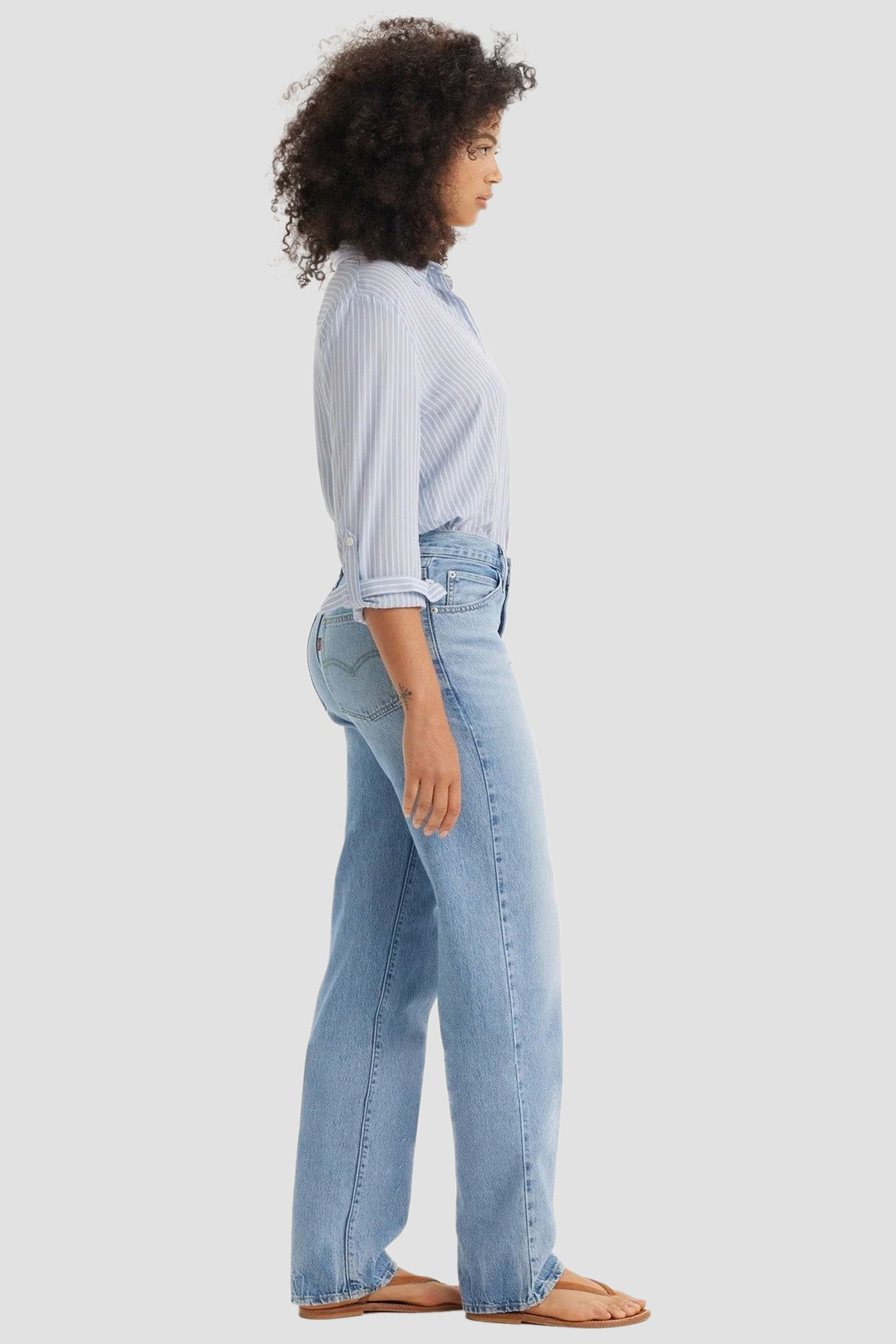 Женские голубые джинсы '94 Baggy 5