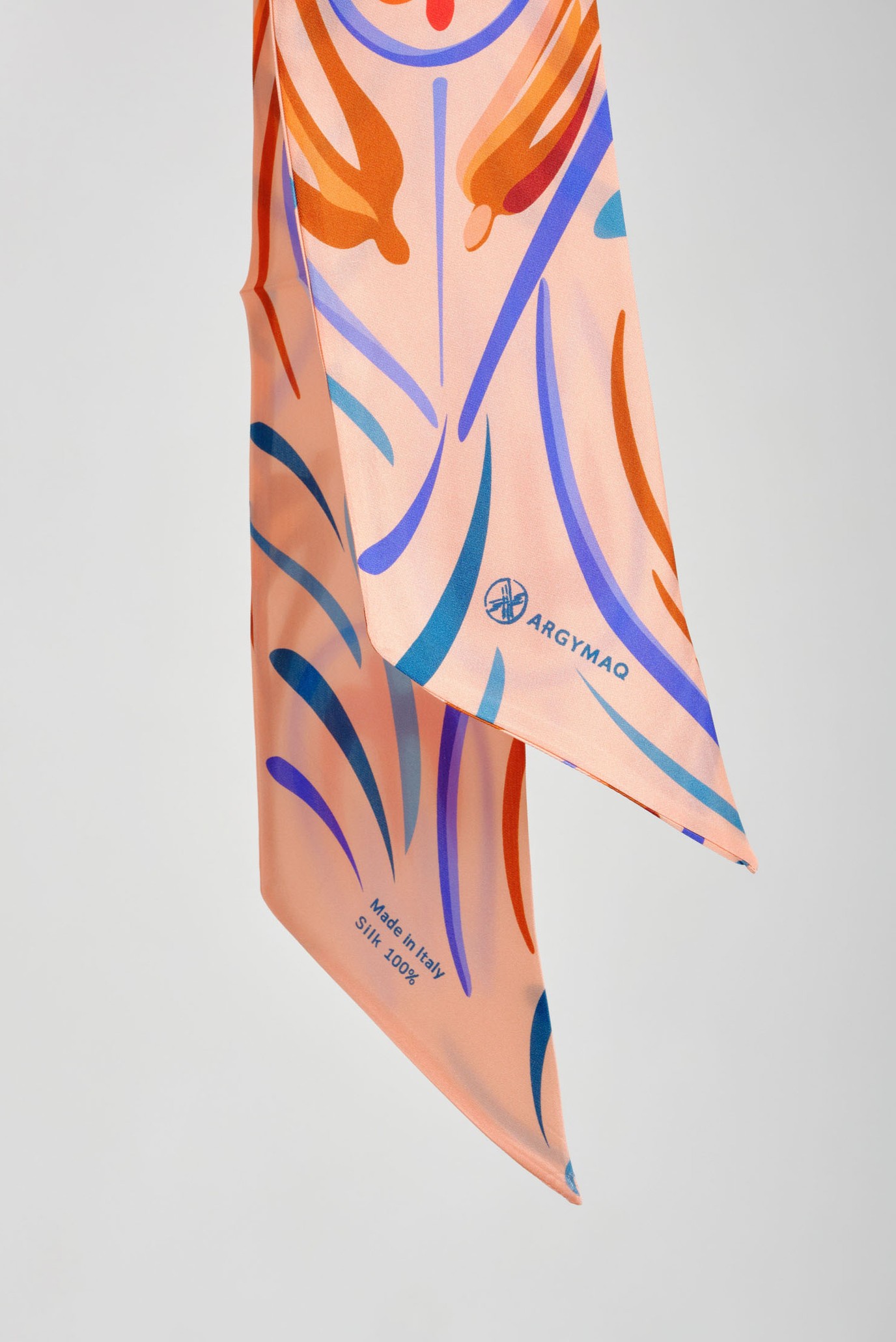 Женский бежевый платок 11х137 3