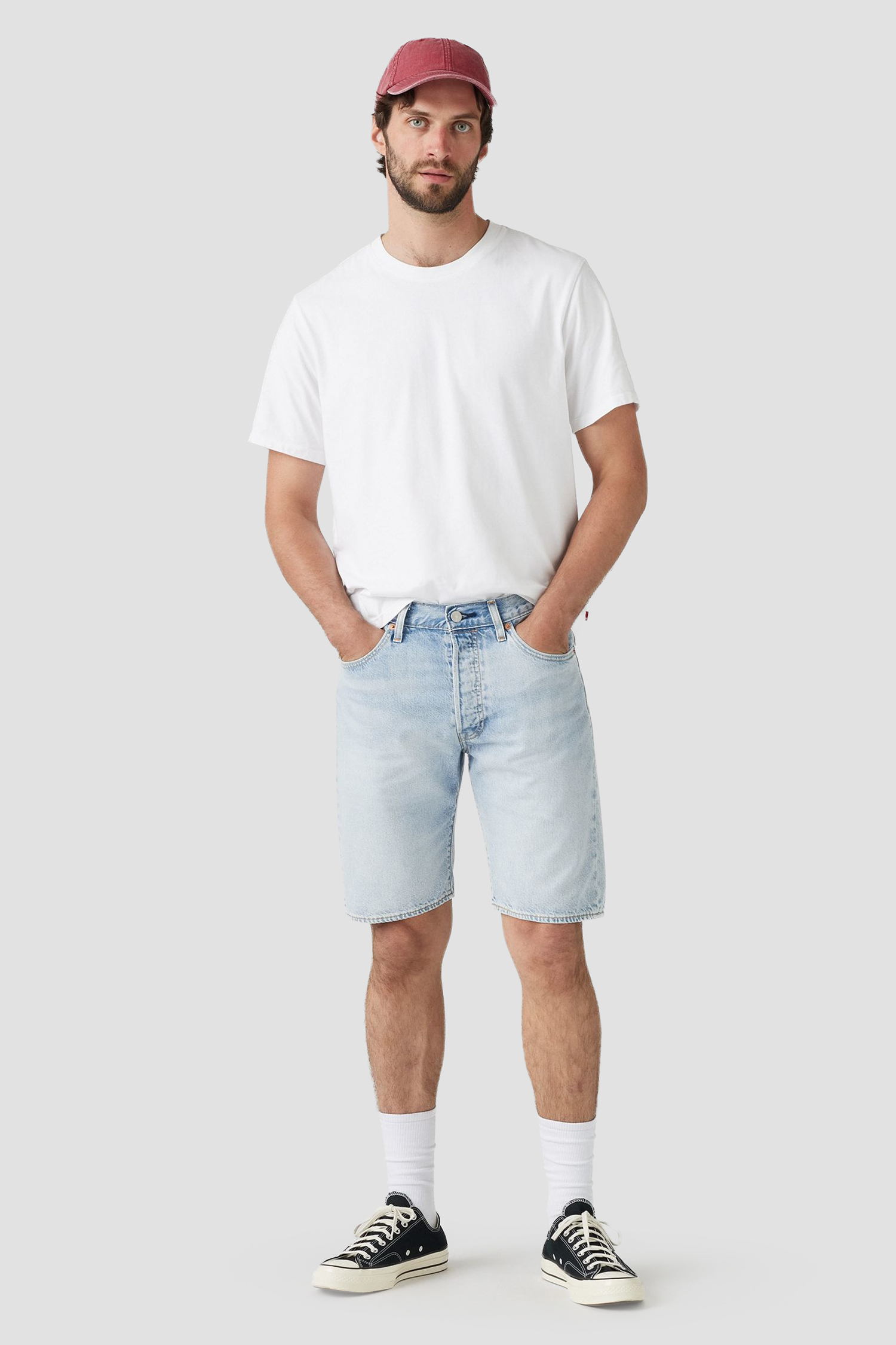 Мужские голубые шорты 7