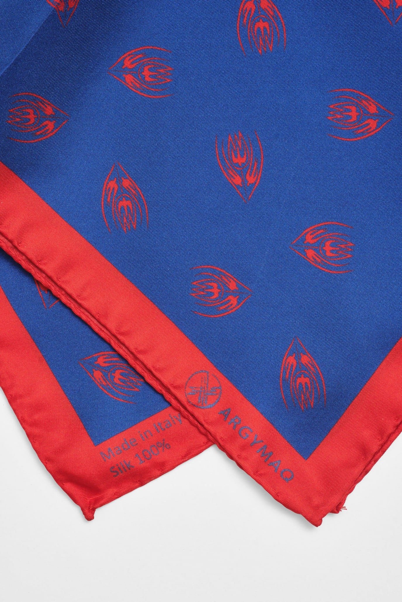 Женский синий платок 36х36 3