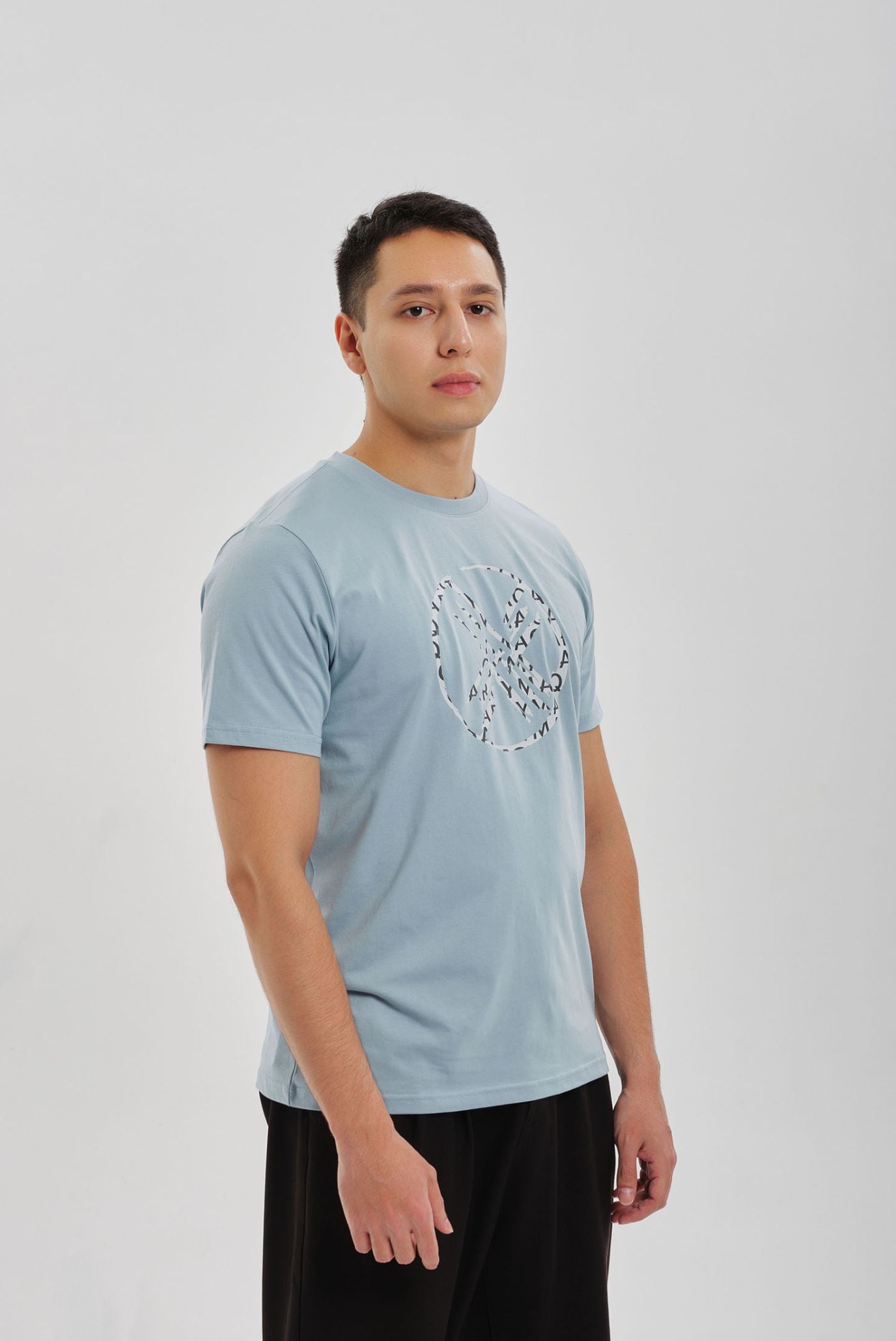 Голубая футболка SHANYRAQ (Унисекс) 3