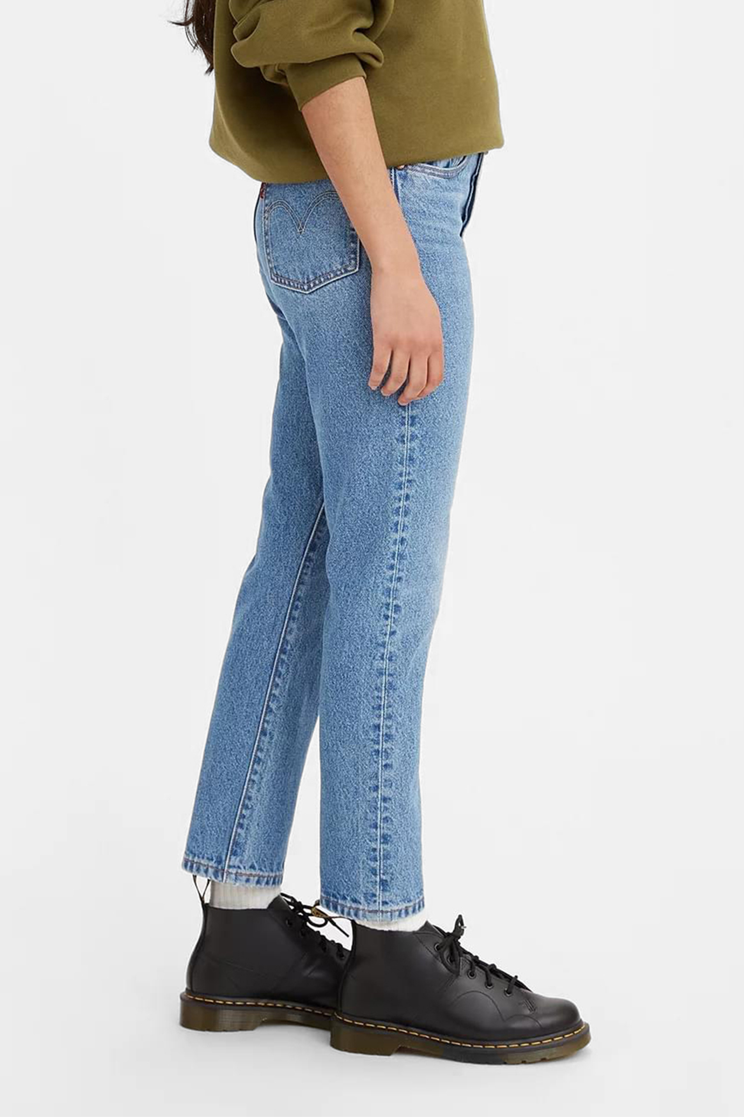 Женские голубые джинсы 501® Straight Crop 4