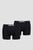 Мужские черные боксеры (2 шт)