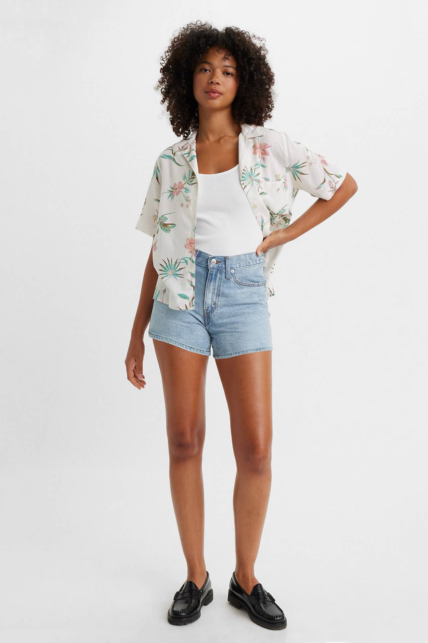 Женские голубые джинсовые шорты '80s Mom 6