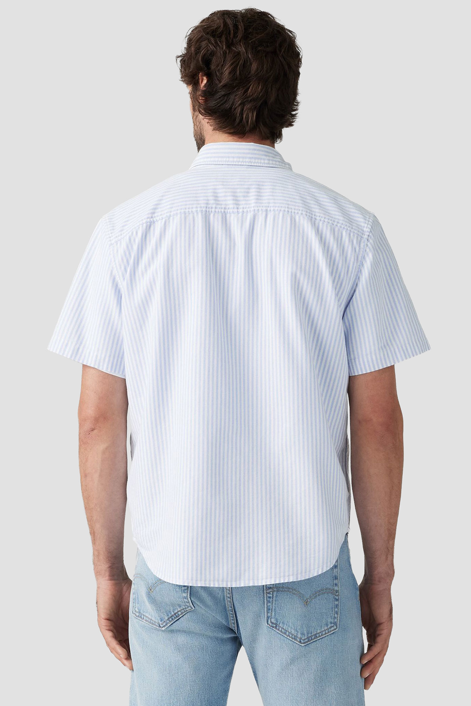 Мужская рубашка в полоску 3