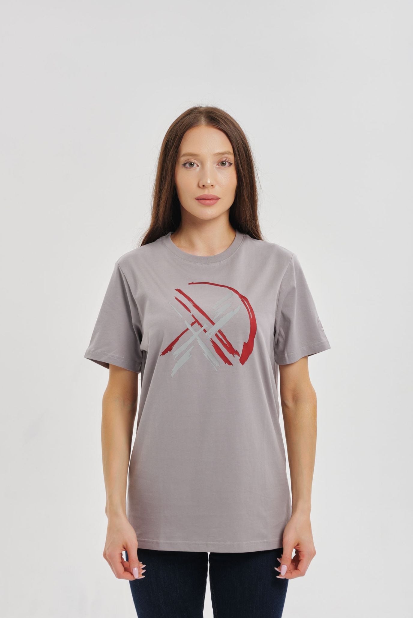 Серая футболка SHANYRAQ (Унисекс) 5