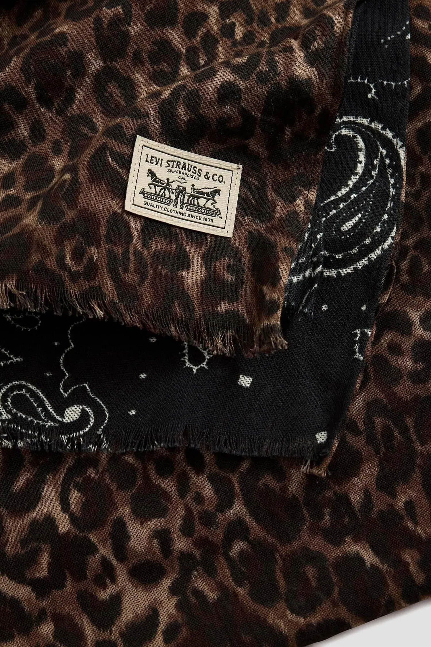 Женский двусторонний шарф с узором 3