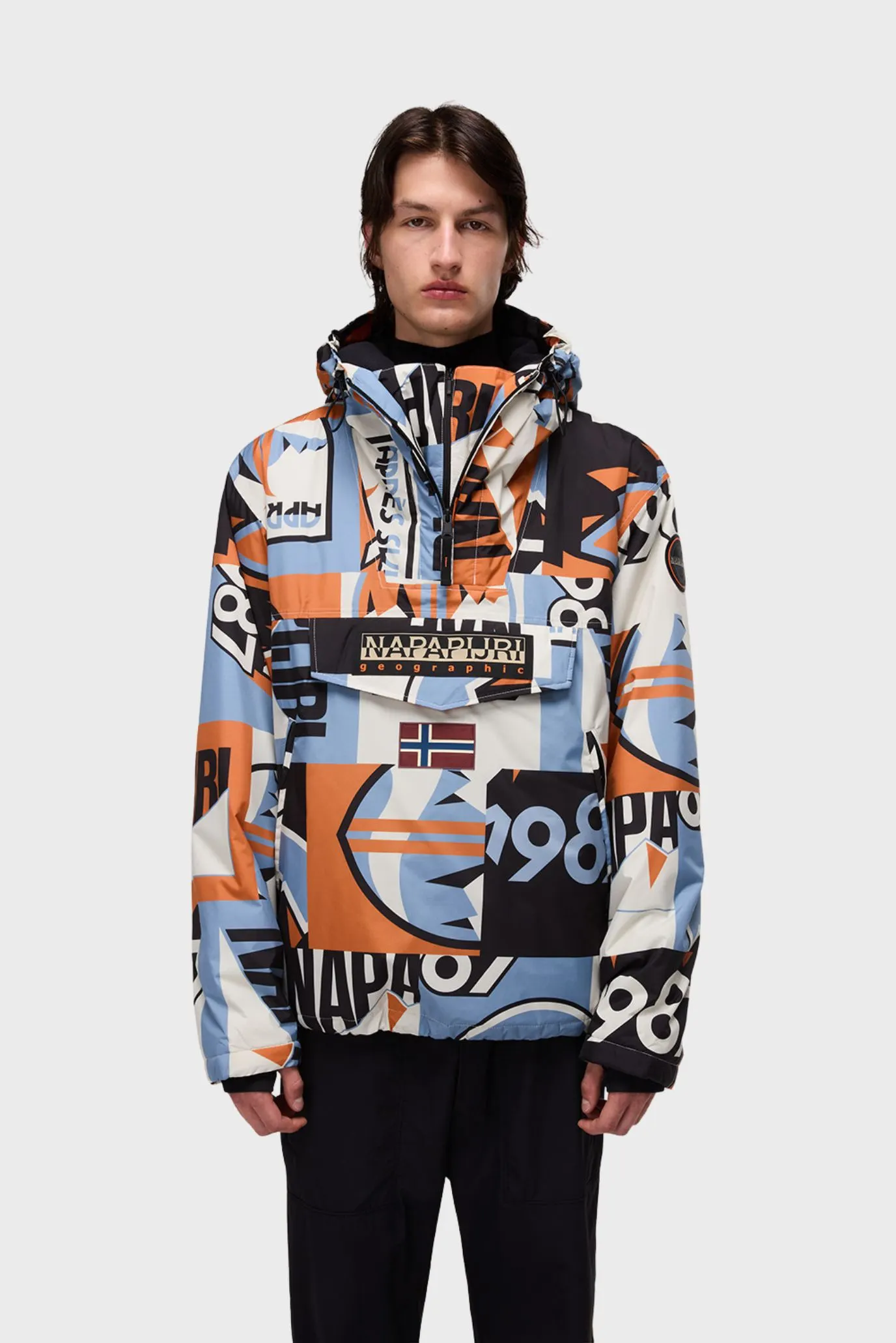 Мужской разноцветный анорак 1