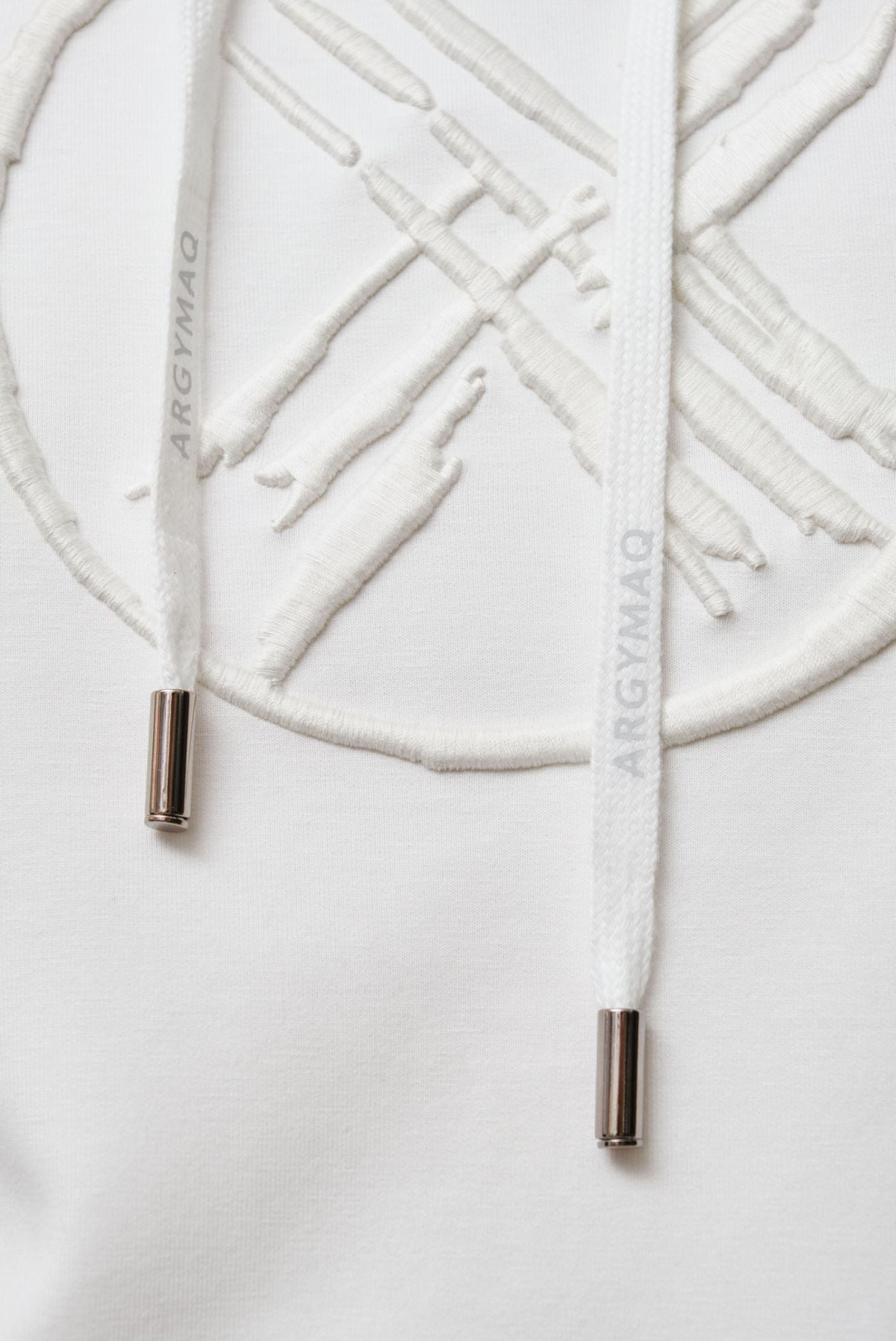 Белое худи ARGYMAQ (Унисекс) 10