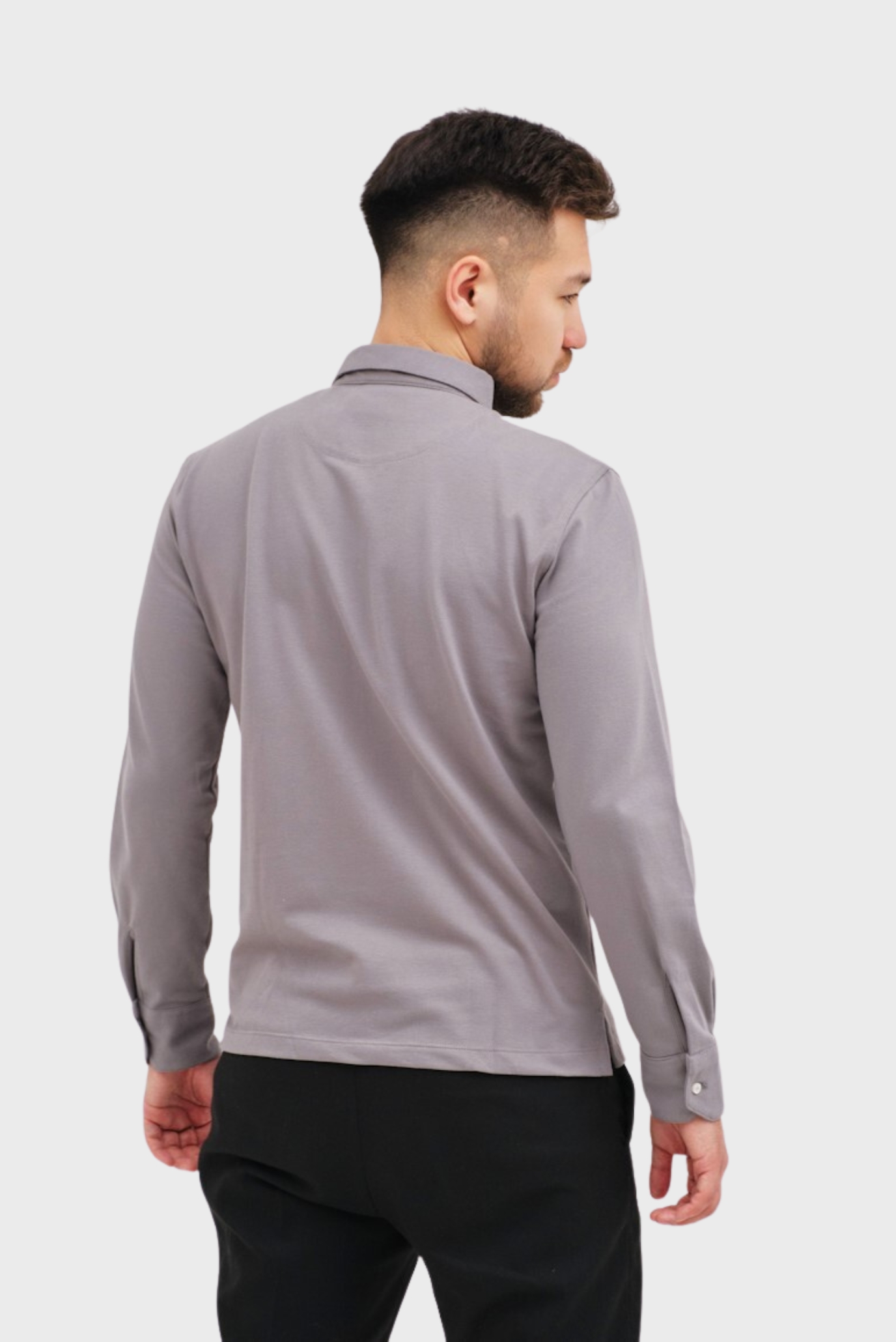 Мужское серое поло 2