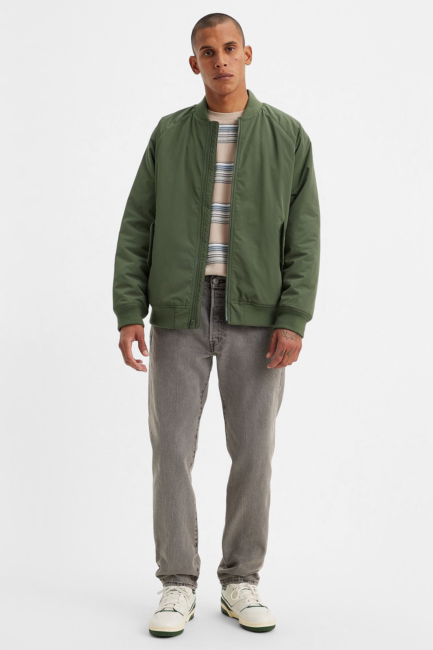 Мужские серые джинсы 501® Straight 6