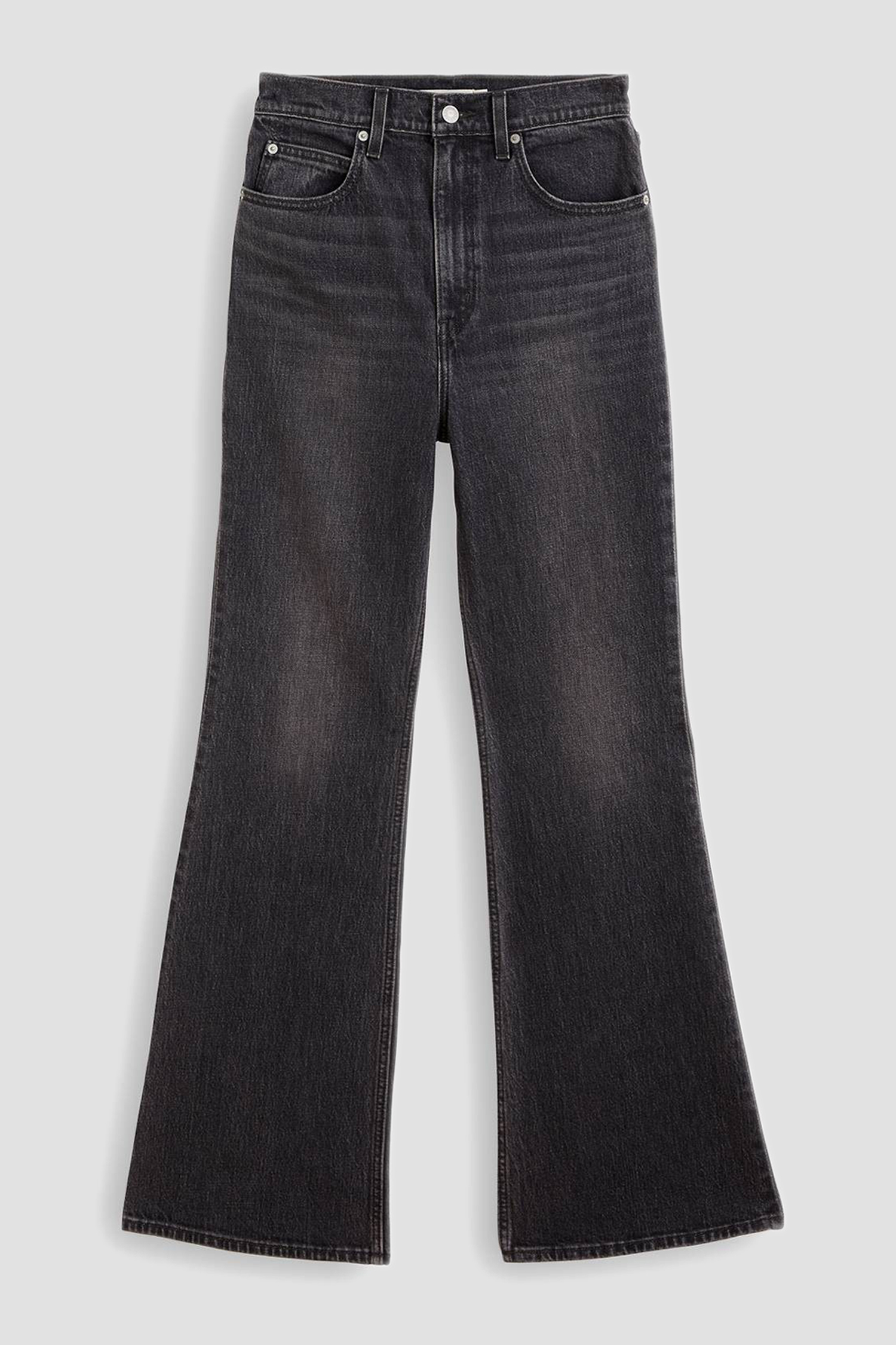 Женские черные джинсы 70'S High Flare 2