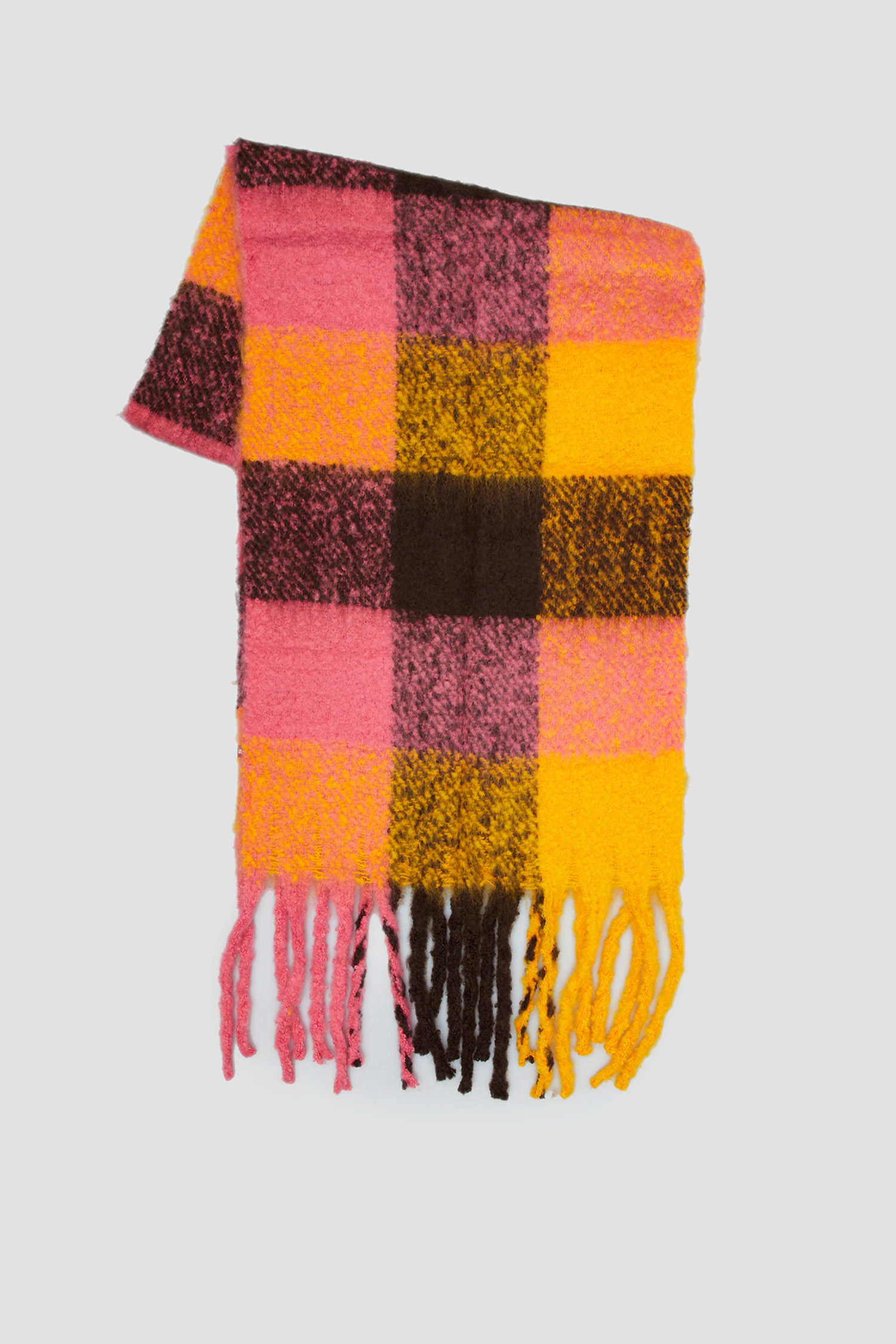 Женский шарф в клетку 2