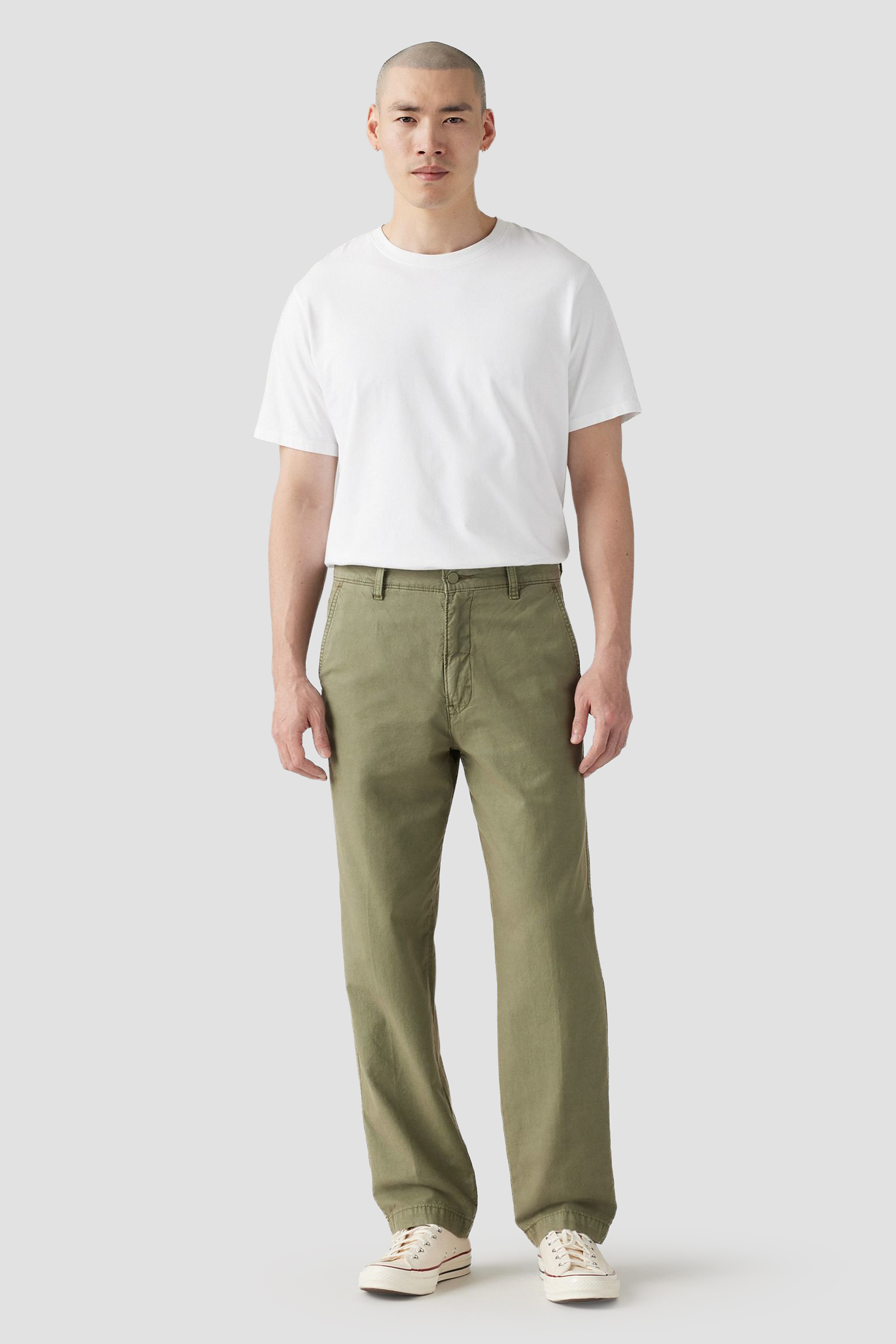 Мужские оливковые брюки 6