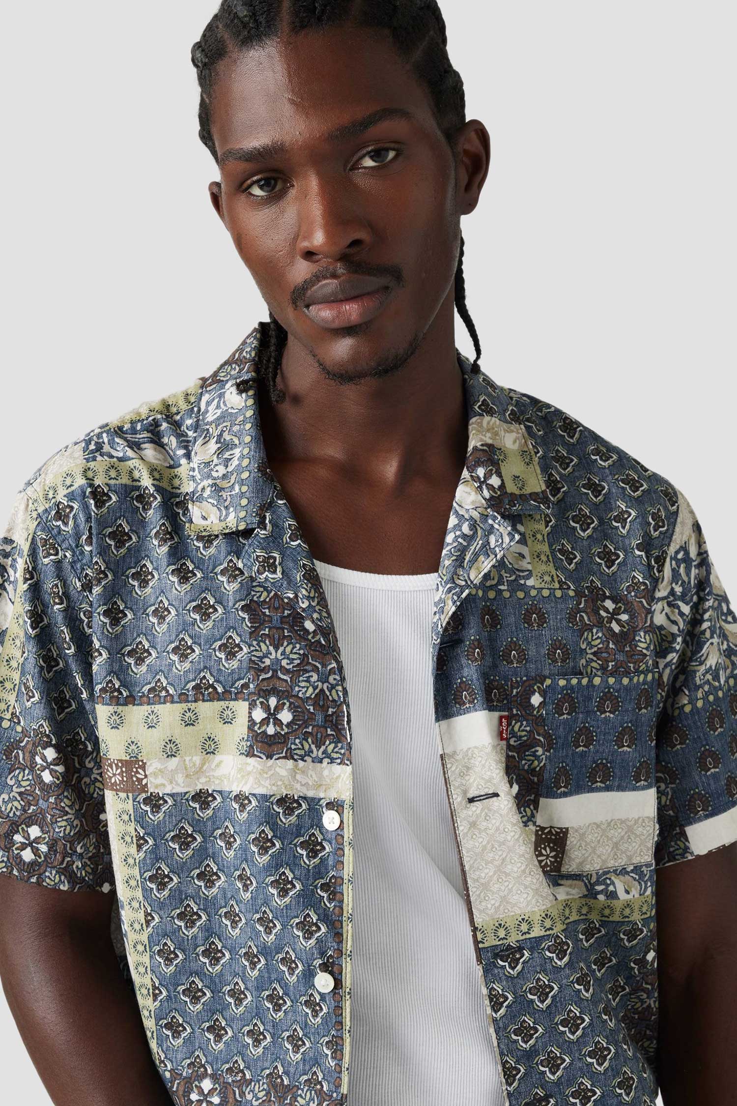 Мужская рубашка с узором 5