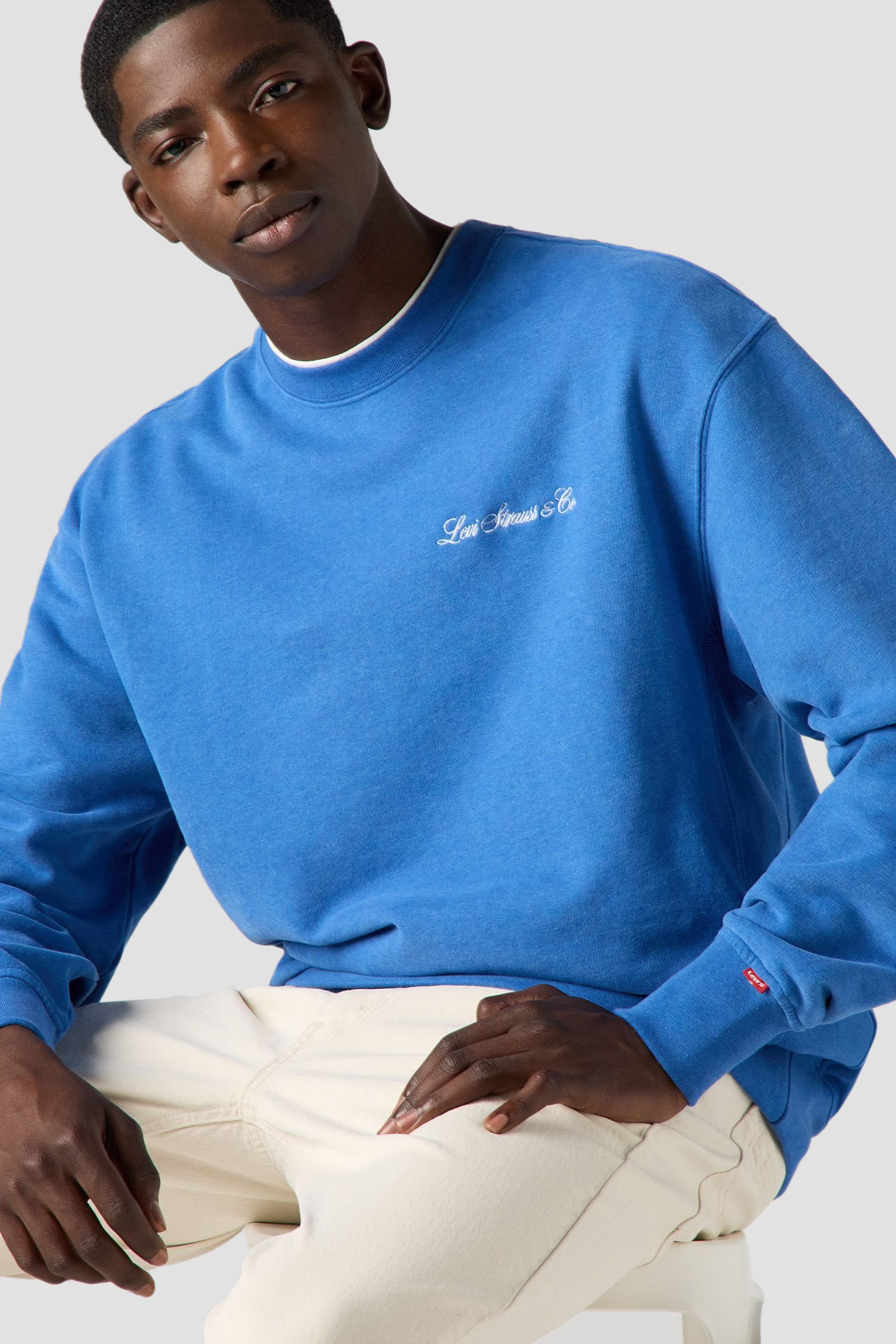 Мужской синий свитшот 4