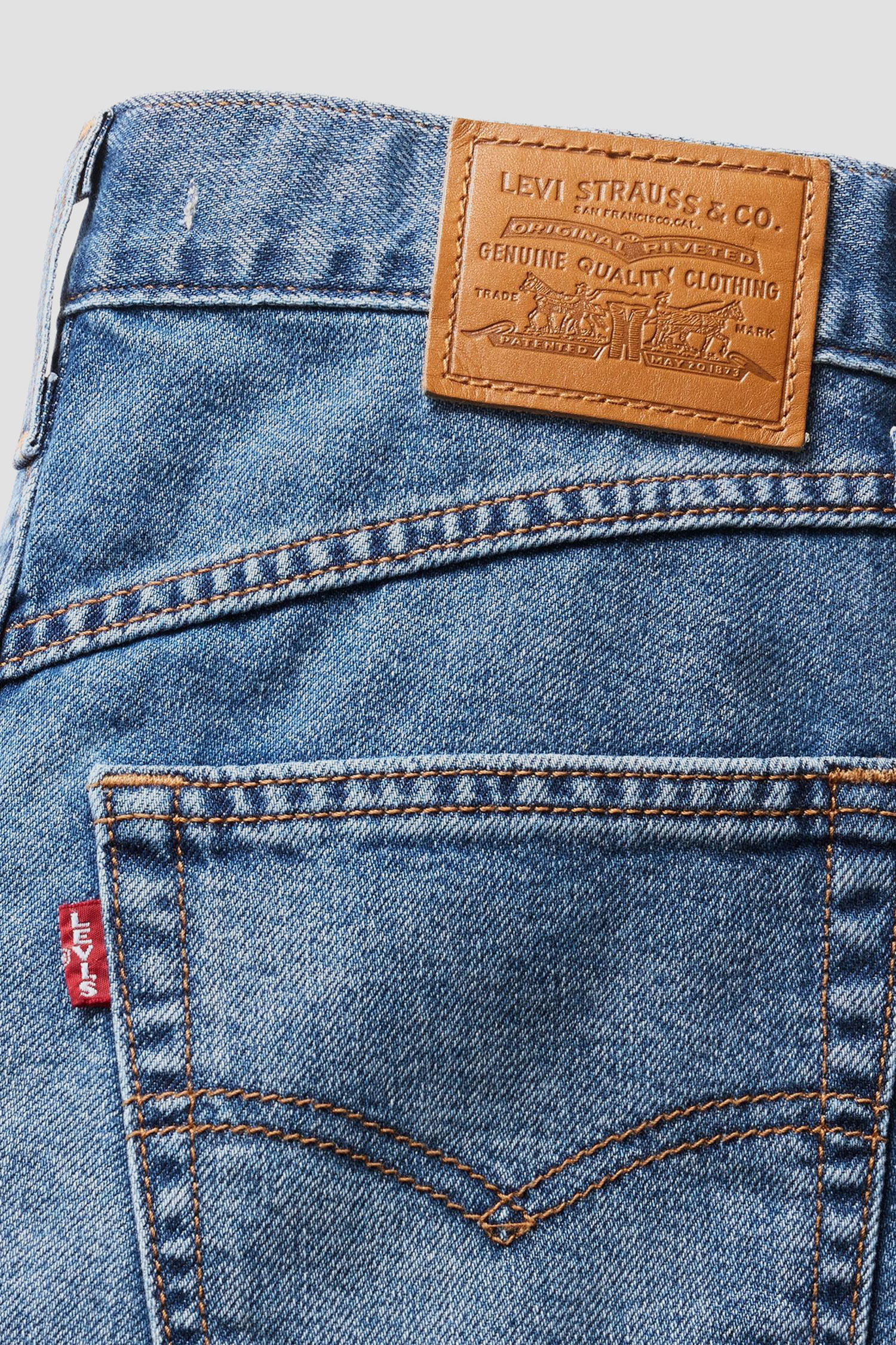 Женские синие джинсовые шорты 80's Mom 5