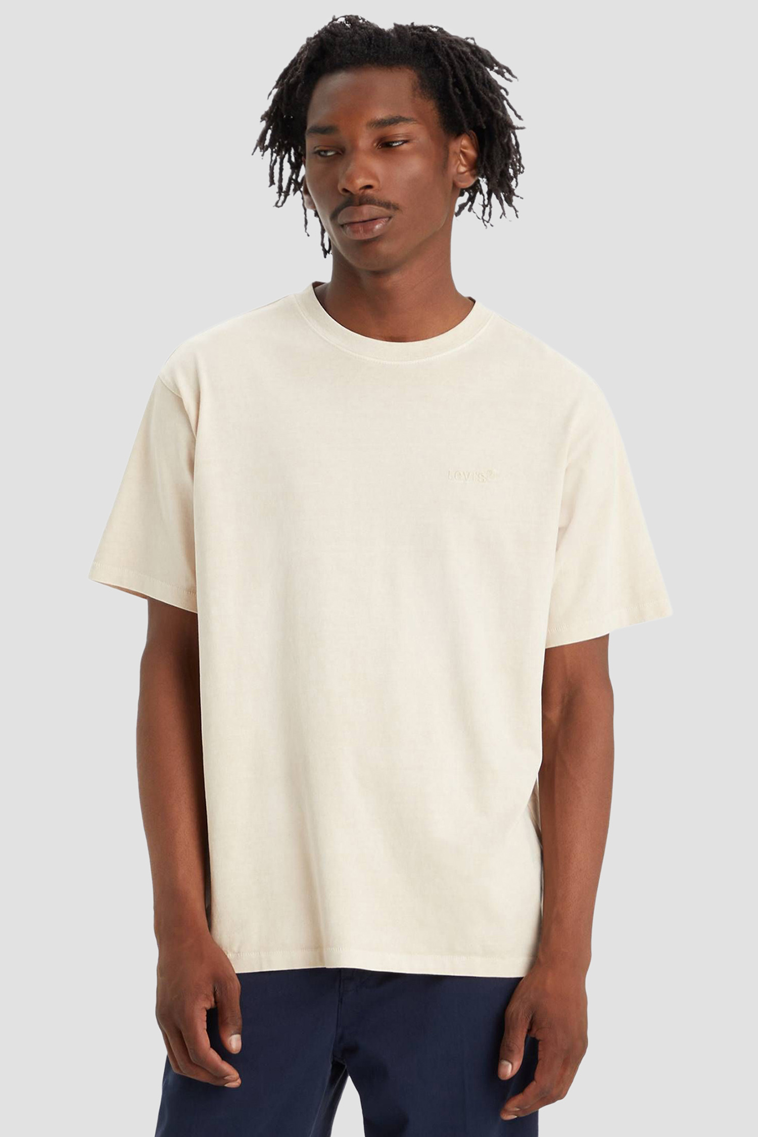 Мужская бежевая футболка 1