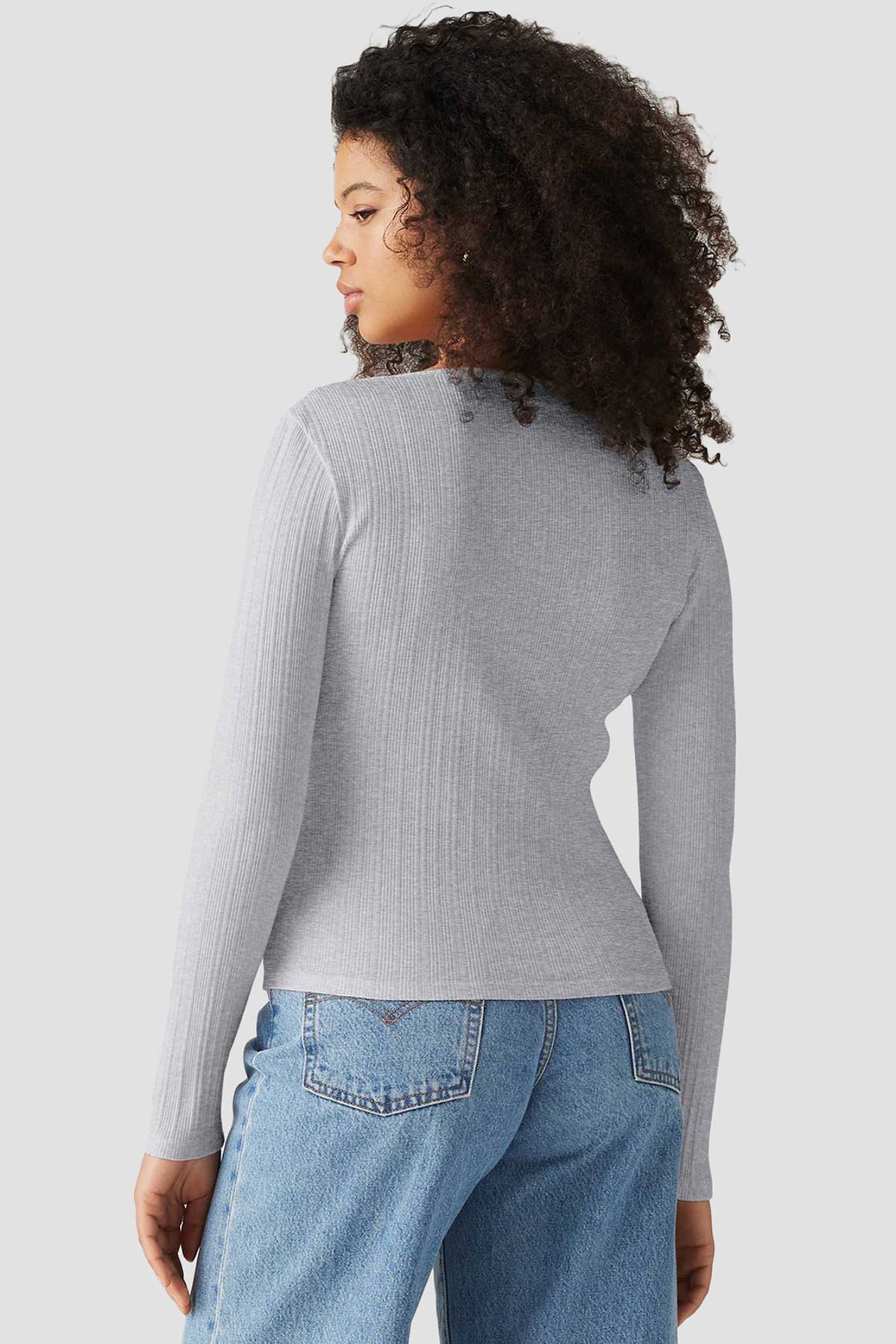 Женский серый джемпер 3