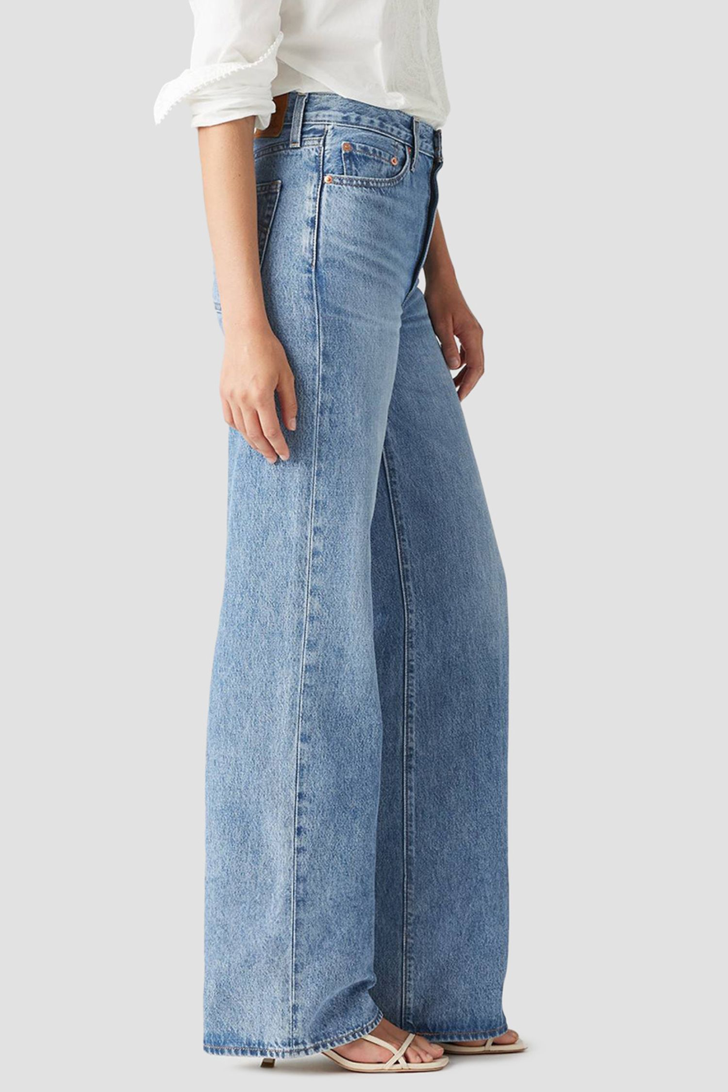 Женские голубые джинсы Ribcage 4