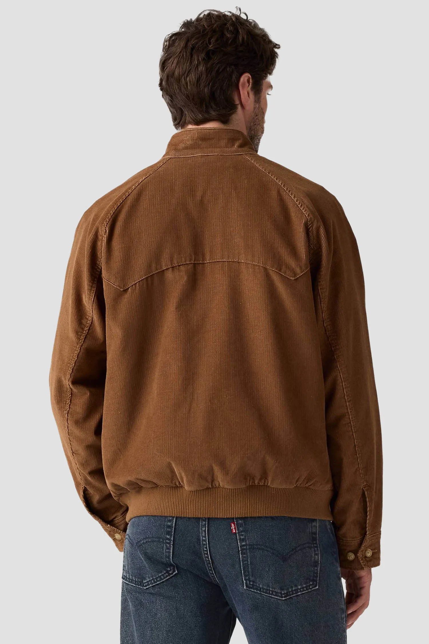 Мужская коричневая вельветовая куртка 3