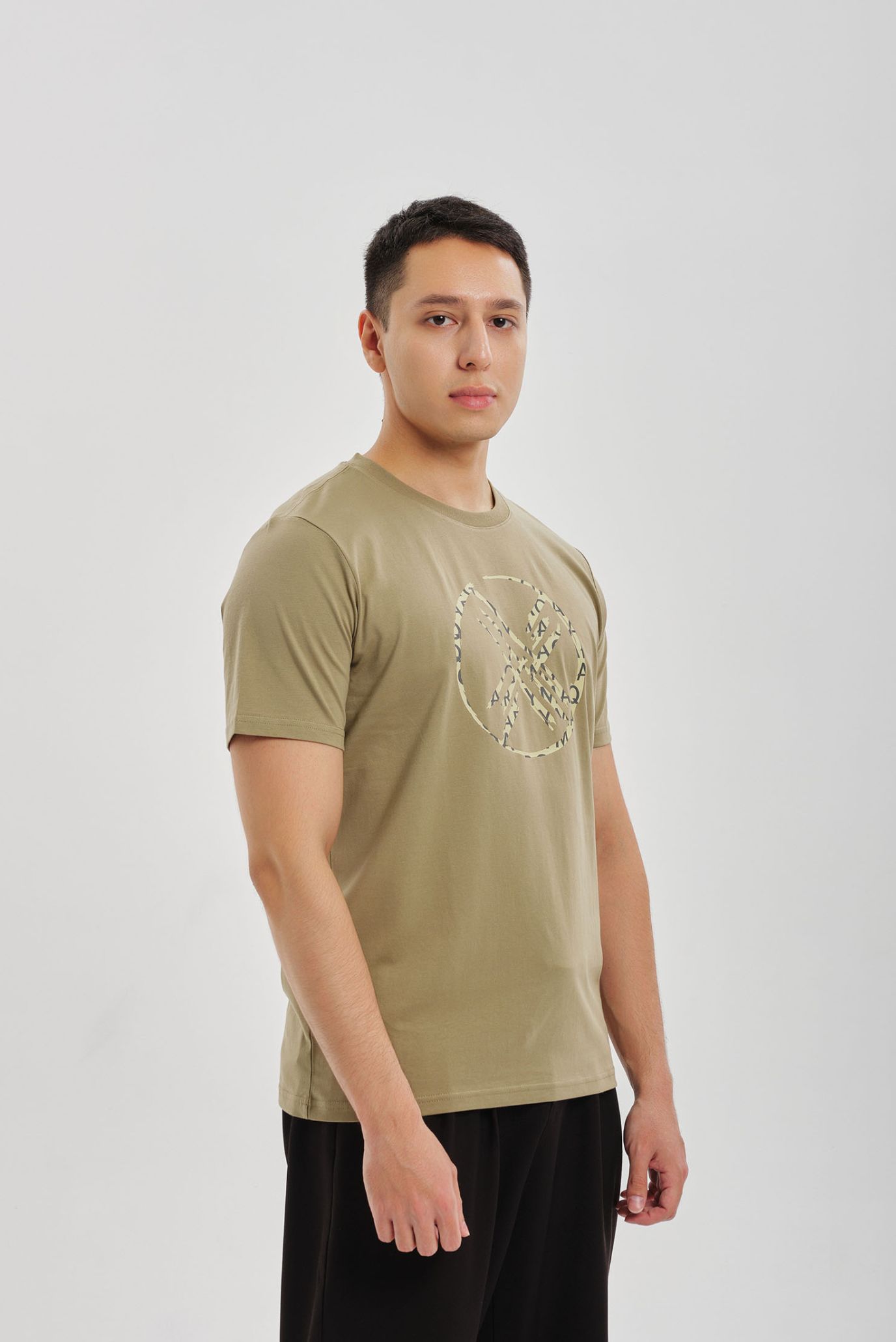 Хаки футболка SHANYRAQ (Унисекс) 3