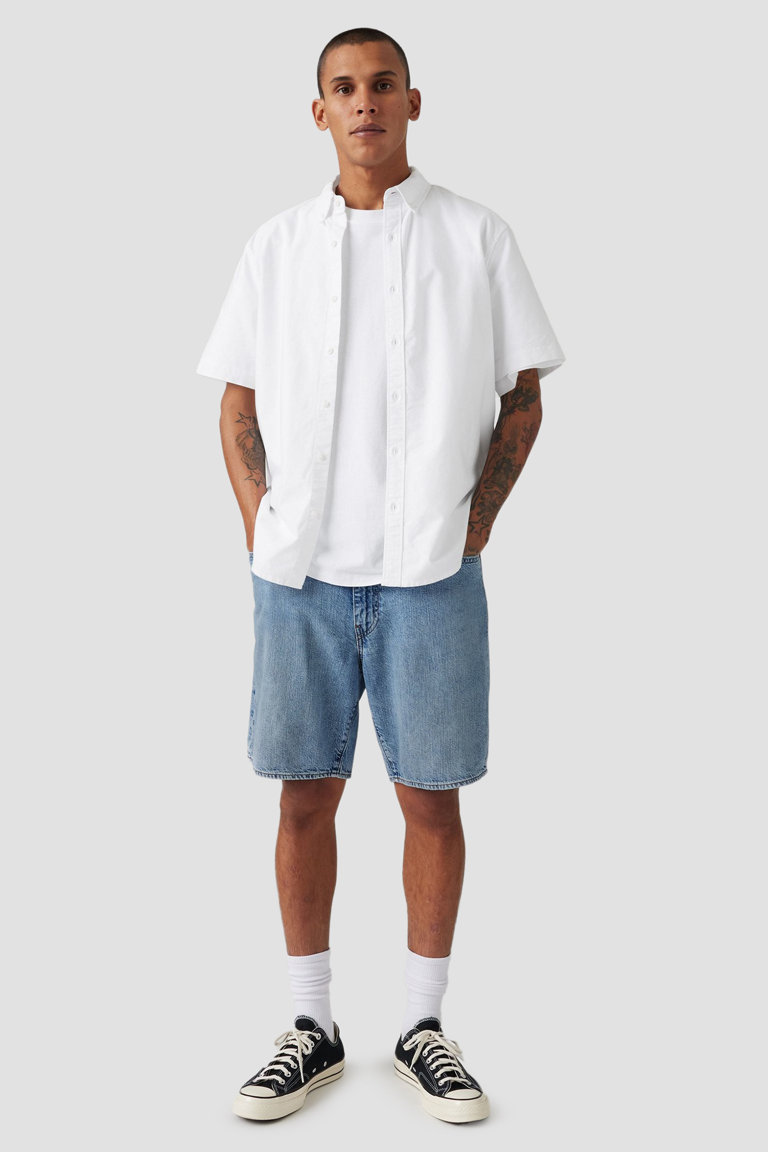 Мужские синие джинсовые шорты  468™ Stay Loose 6