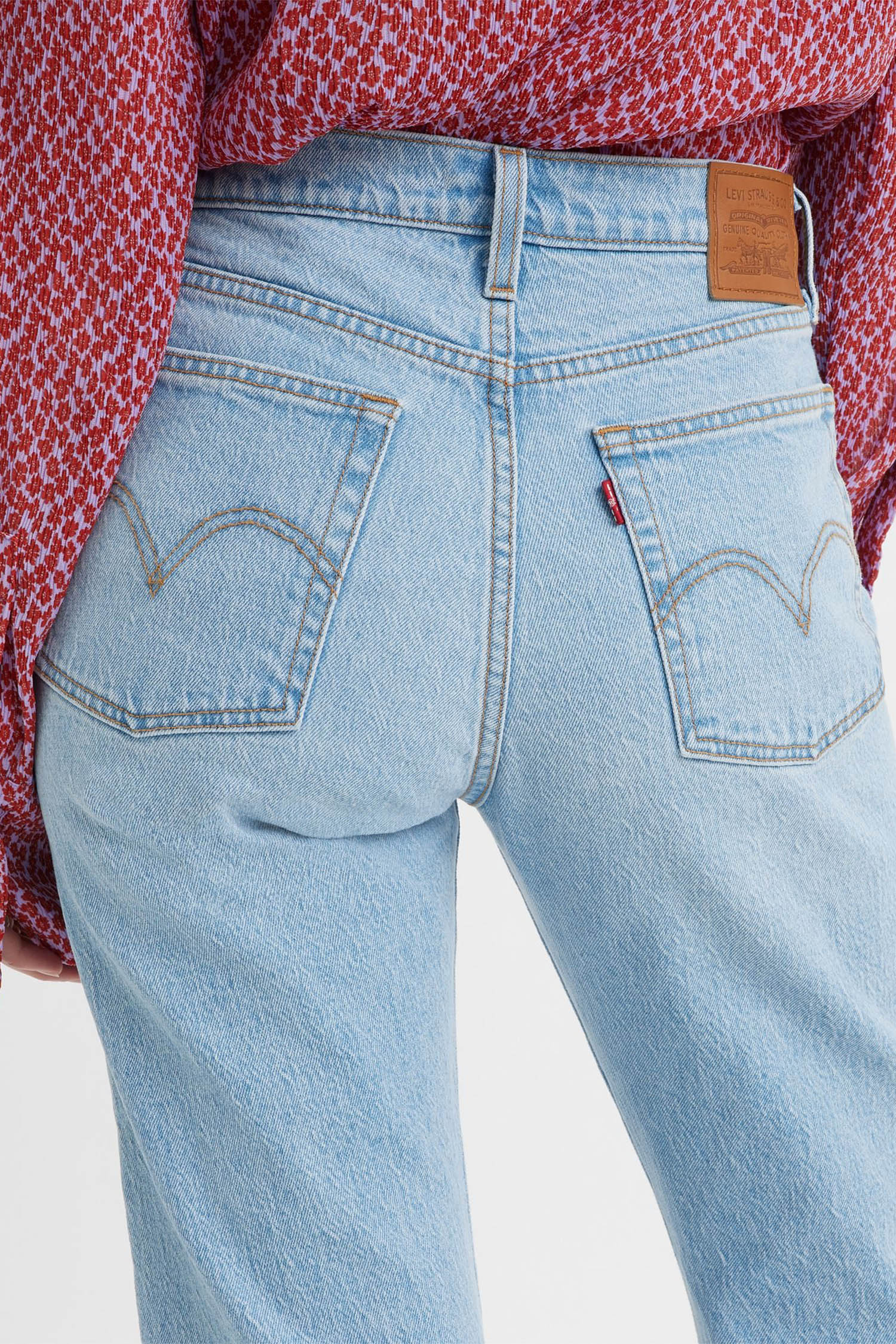 Женские голубые джинсы Wedgie Straight 6