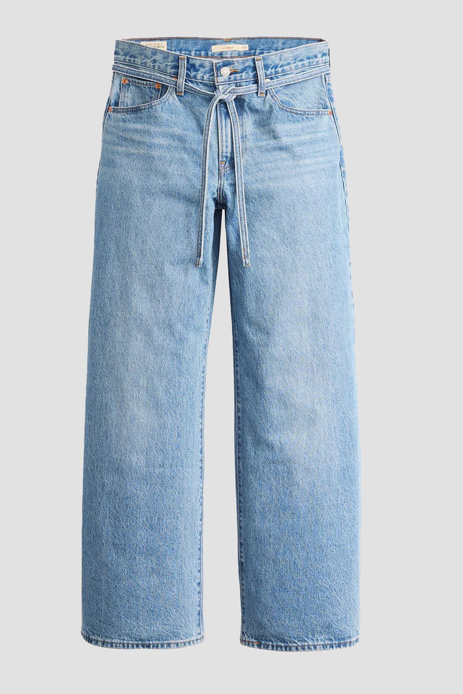 Женские голубые джинсы XL Straight 2