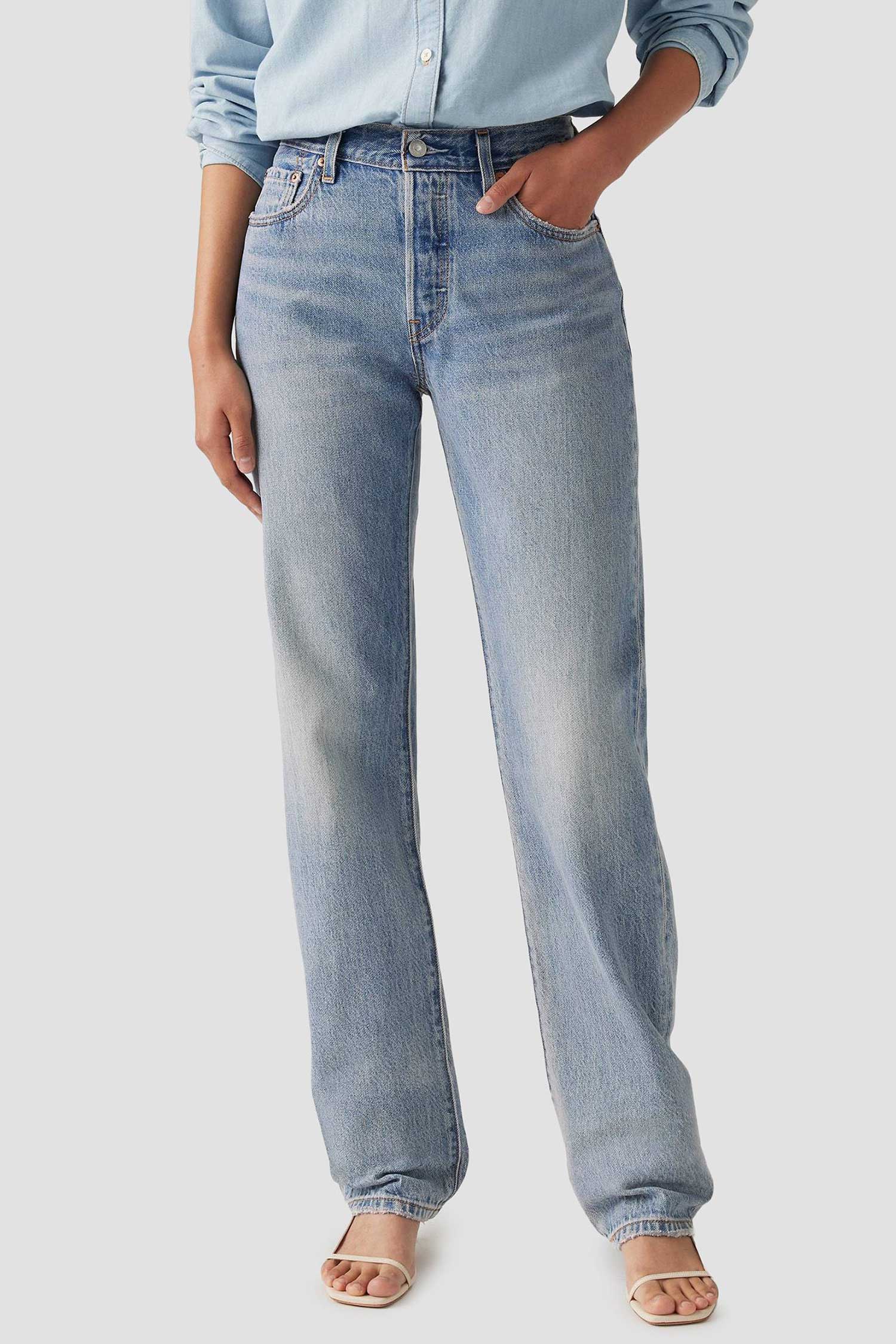 Женские голубые джинсы 501®'90S Straight 1