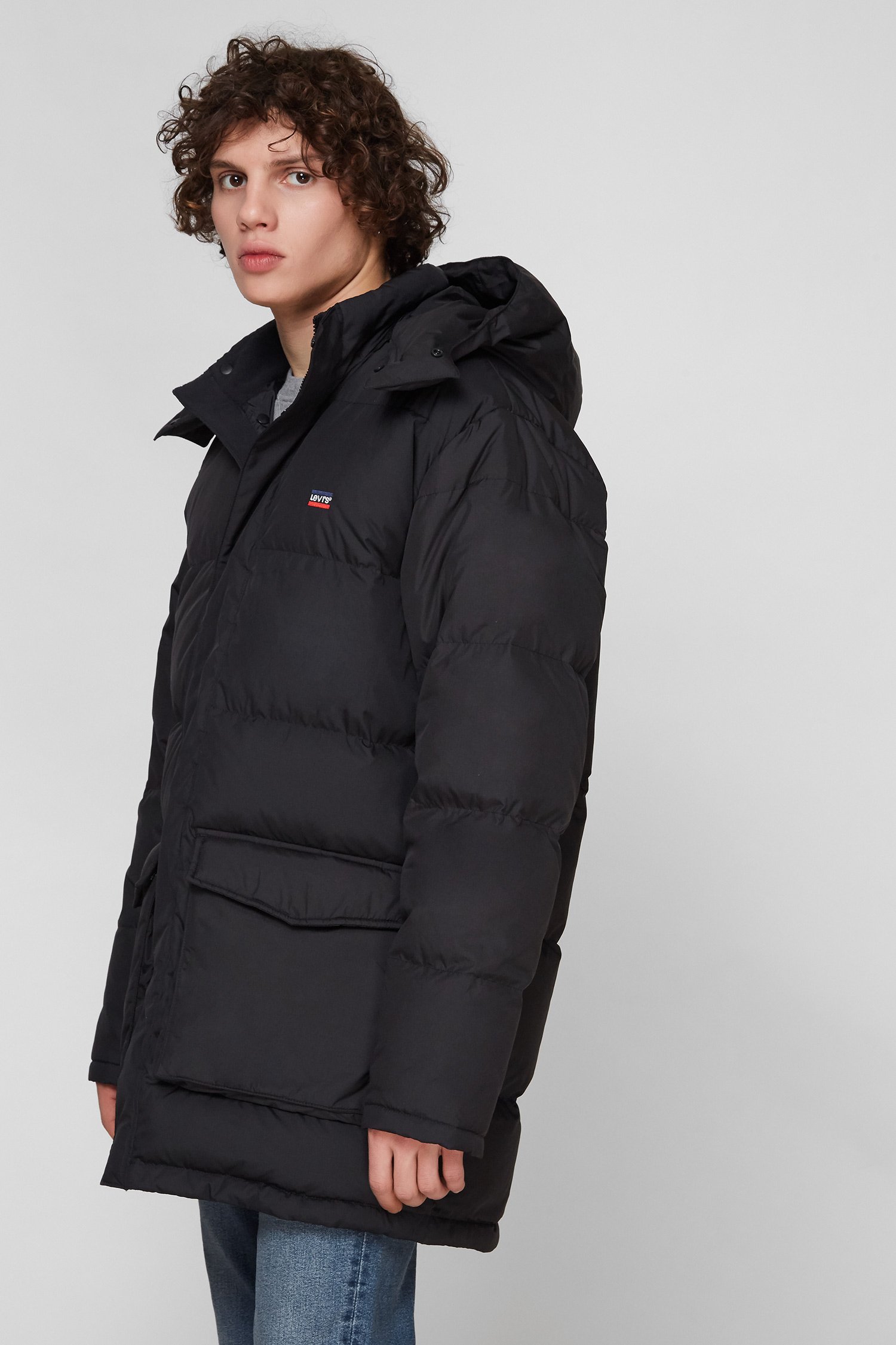 Мужской черный пуховик 3